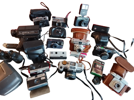 Colección vintage de cámaras fotográficas