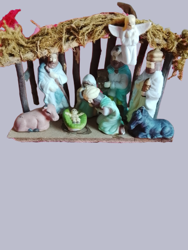 Nacimiento navideño de cerámica