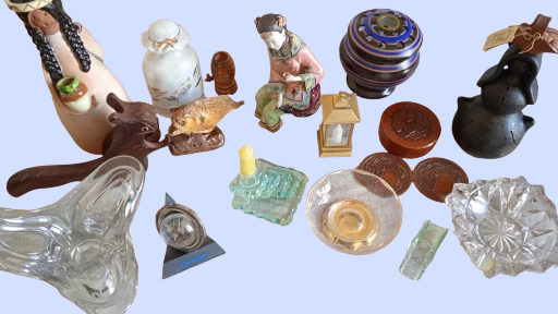 Figura de cerámica mujer con trenzas volcánica entre otras