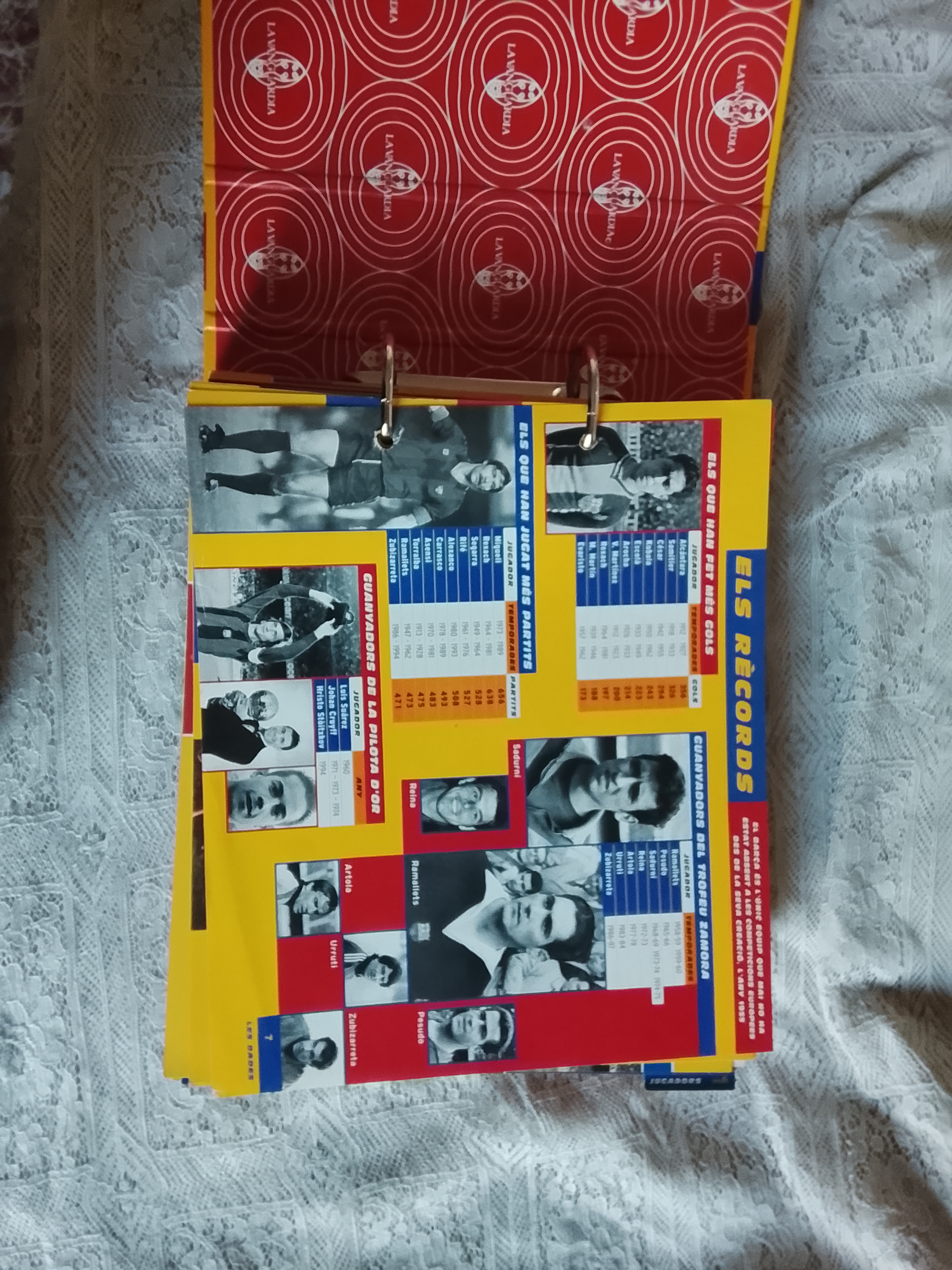 Álbum de fútbol de colección BARCELONA