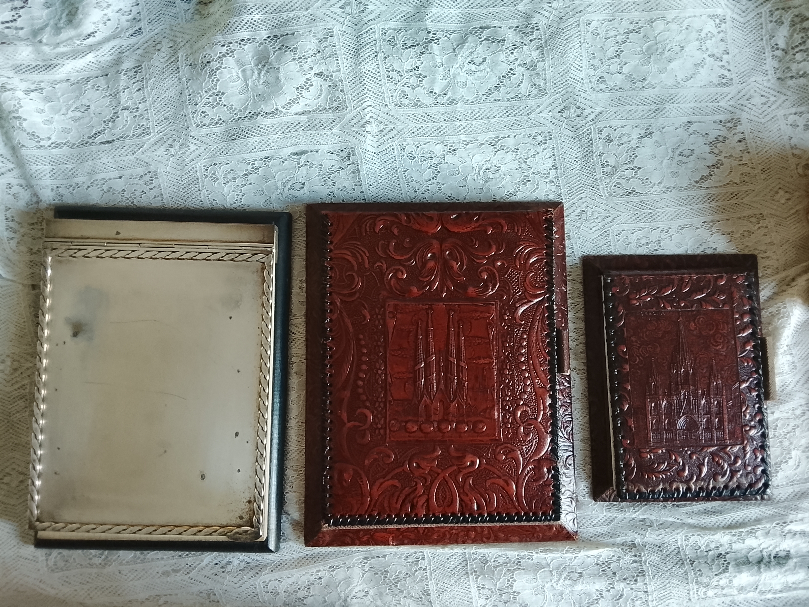 Carpetas o libretas de cuero artesanal y alpaca