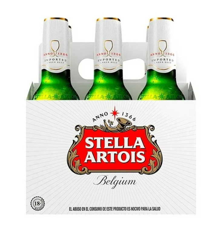 Stella Artois Pack de 6 Botellas 330ml
