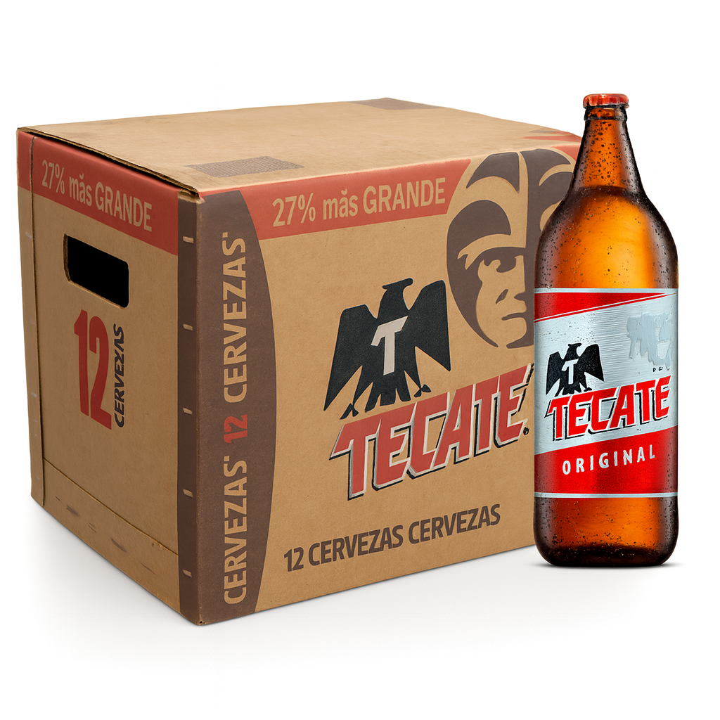 Carton Cerveza Tecate Original 1.2L