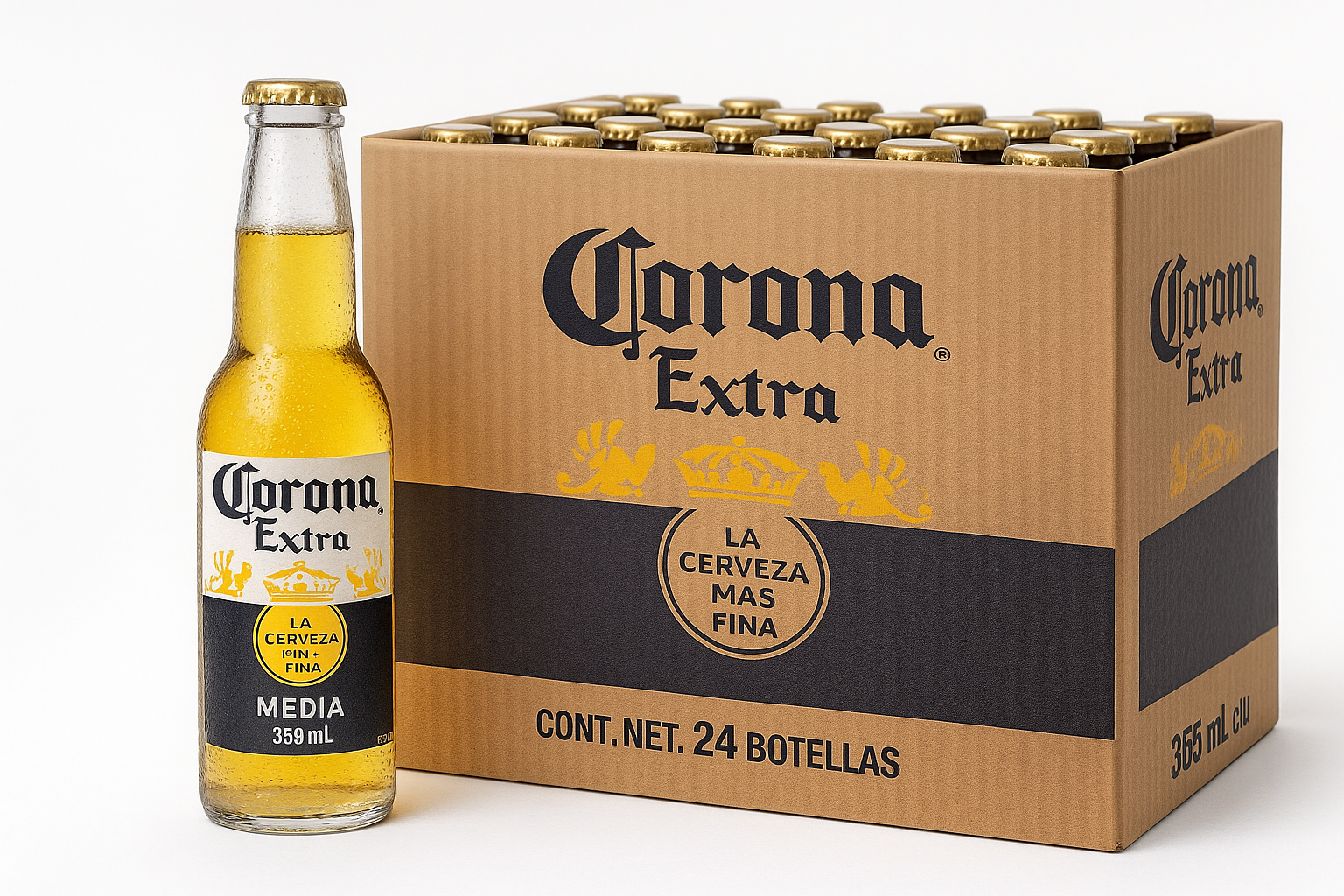 Carton Corona Extra 24 Botellas Retornable