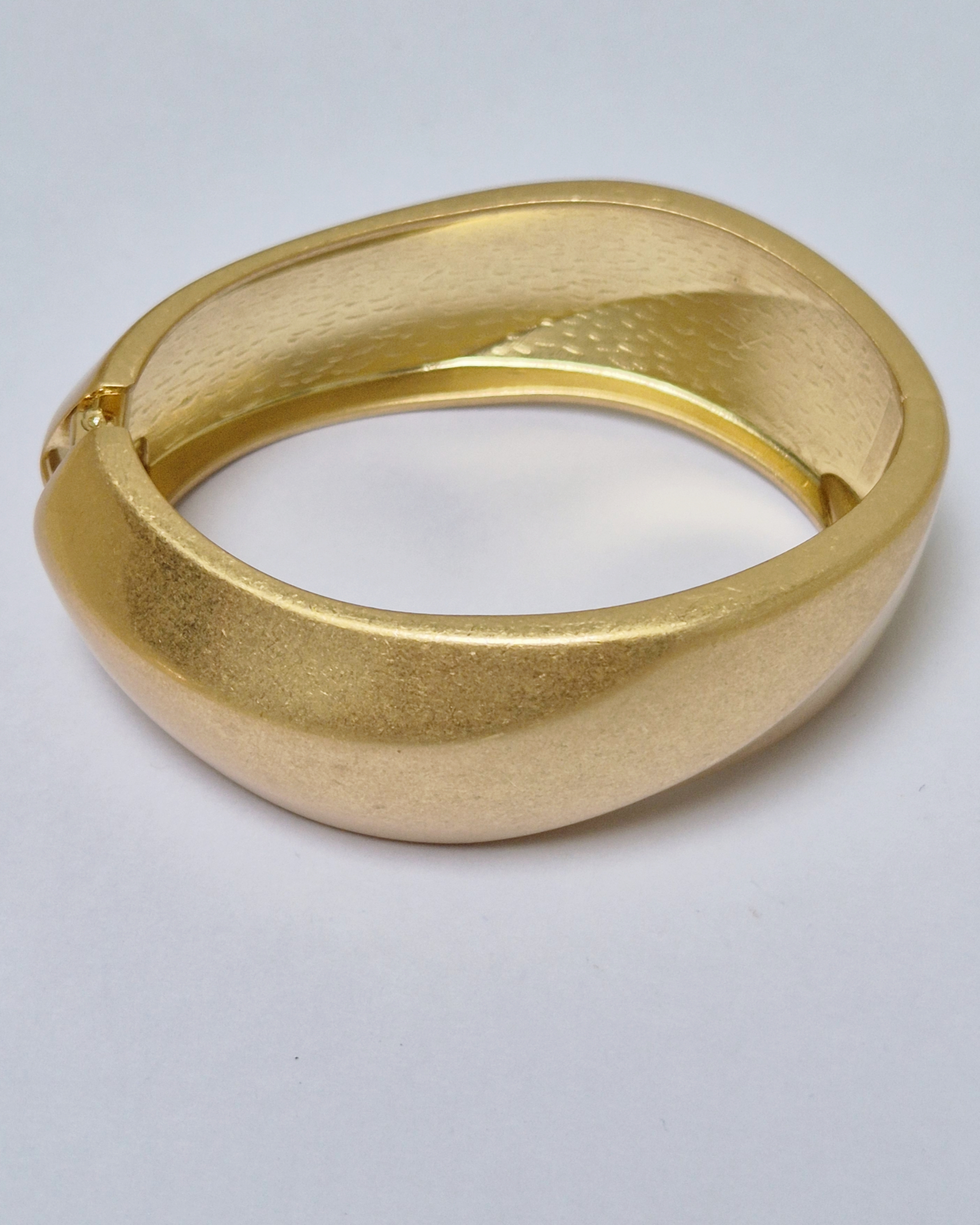Bracelete Prata e dourado Retangular