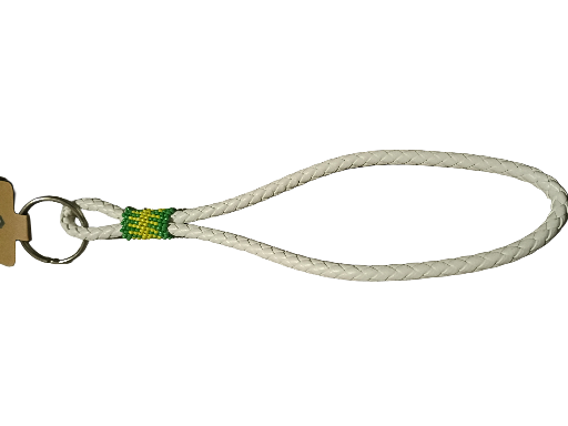 Braided Leather Keychain