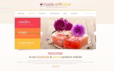 Handmade Natural Soap website Template