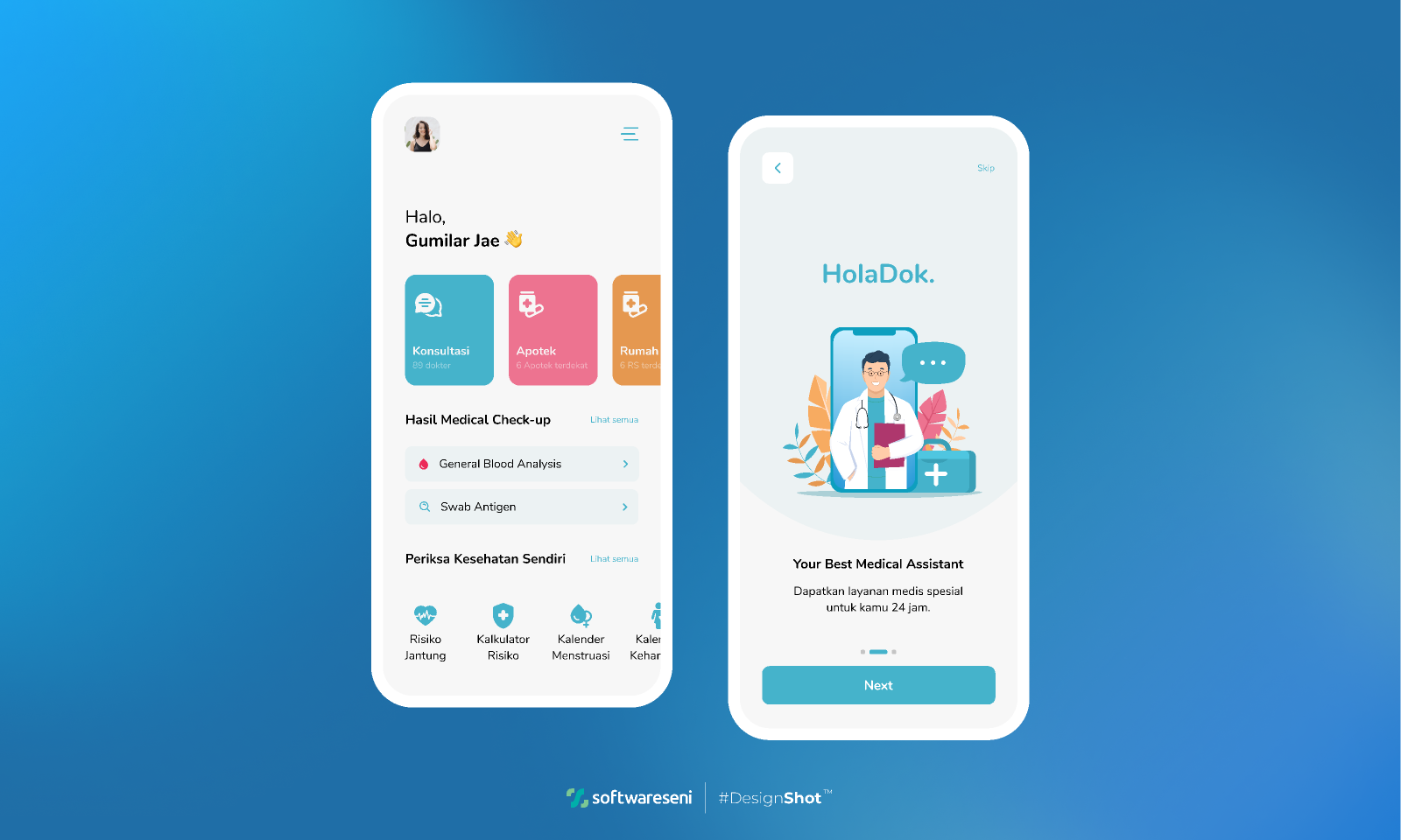 HolaDok Medical App UI