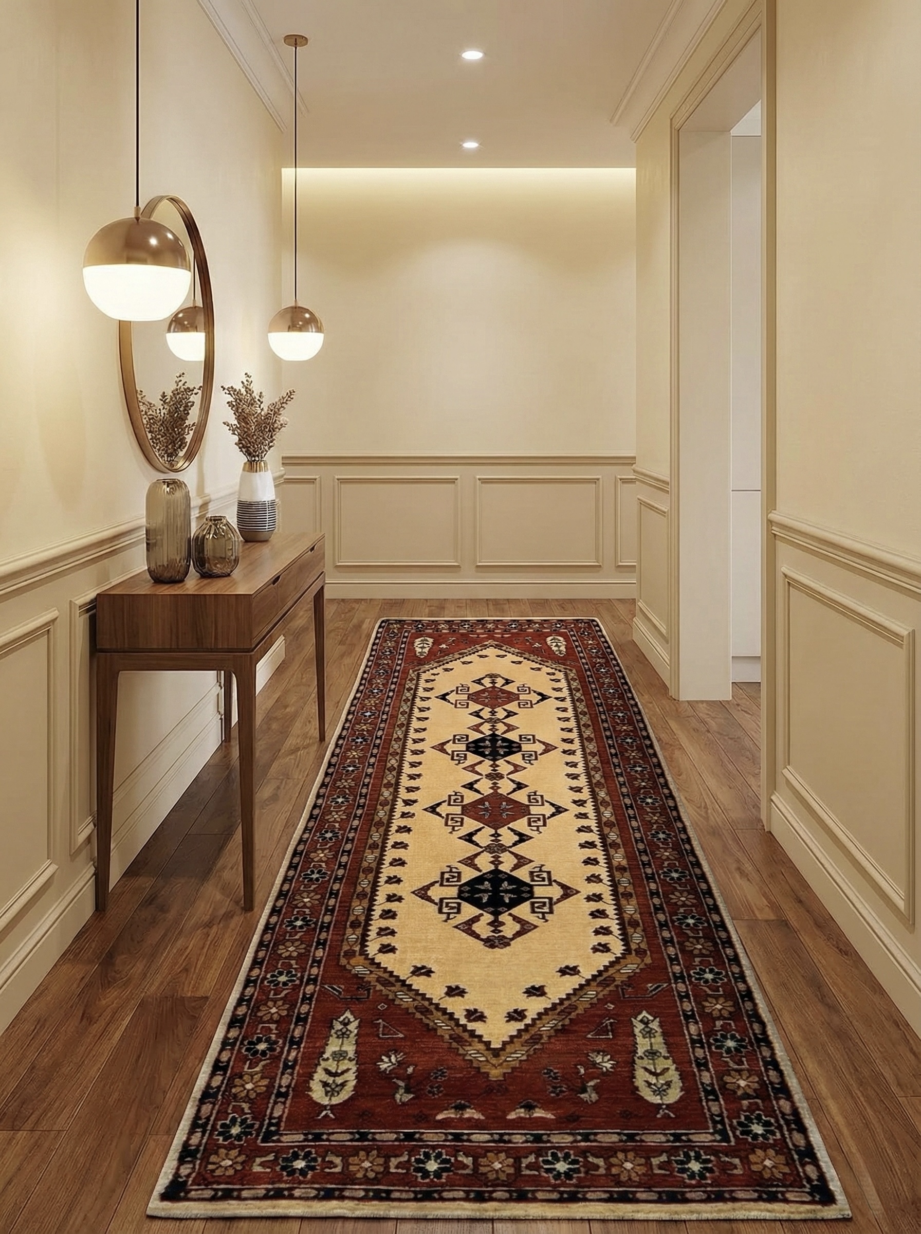 Tappeto Guida Kashkuli – 85 × 295 cm