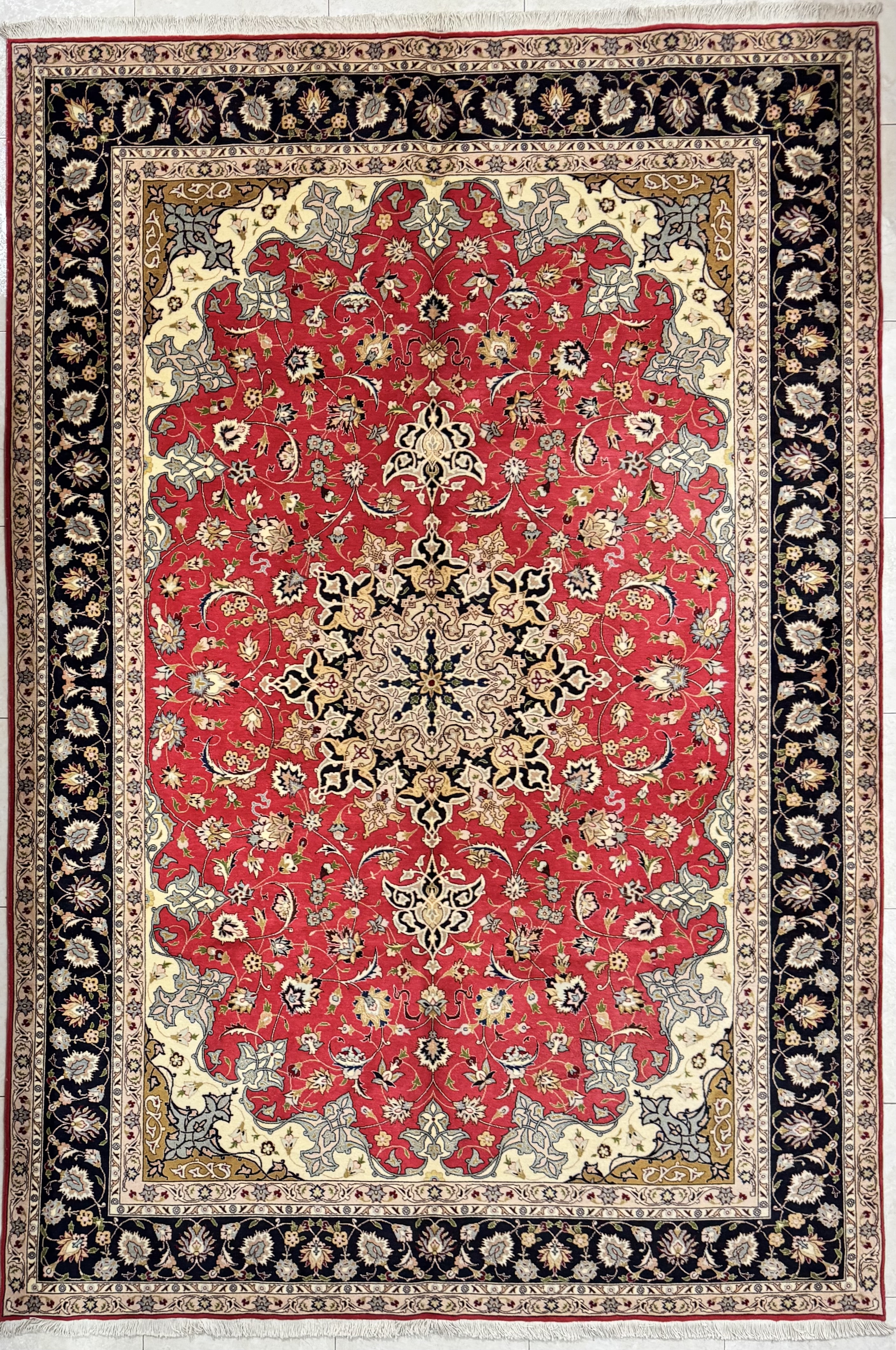 Tappeto Persiano Tabriz 204×301 cm
