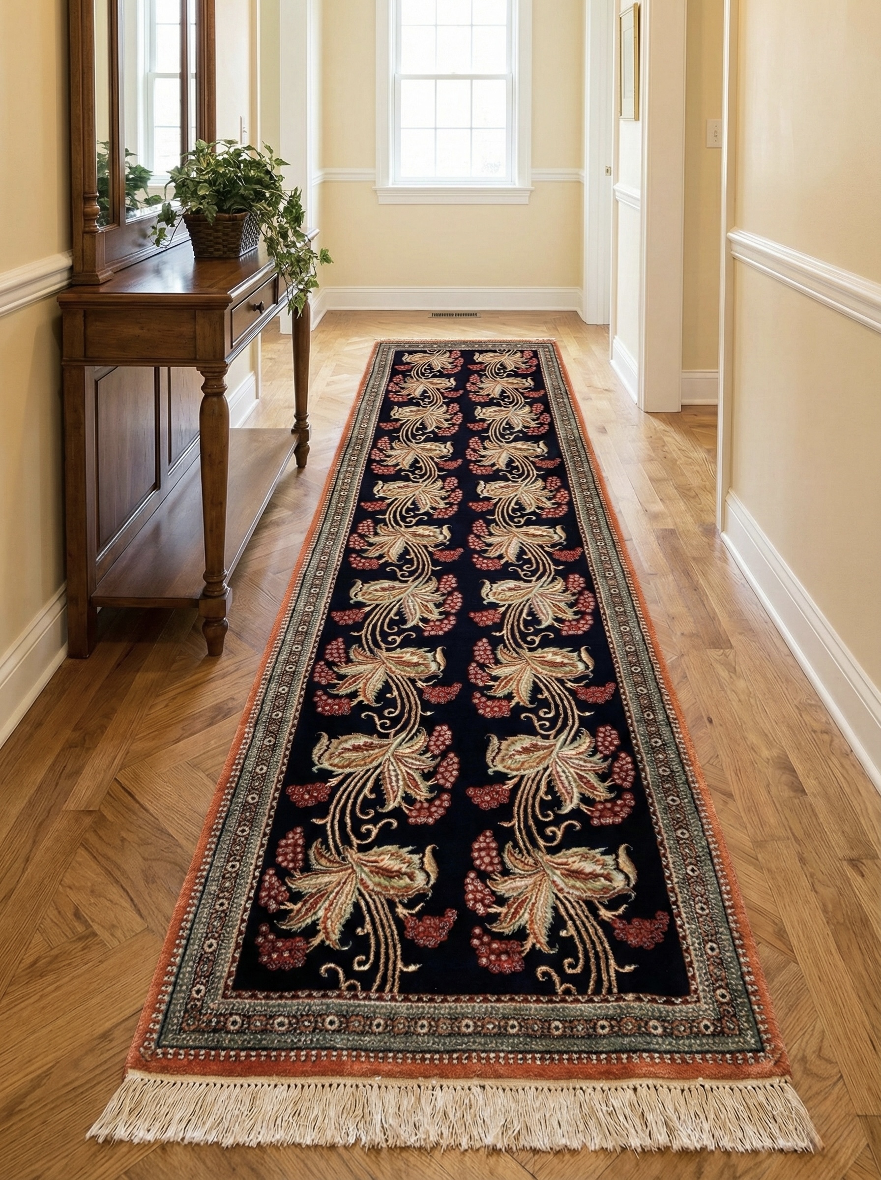 Tappeto Guida Qum in Seta – 62 × 204 cm