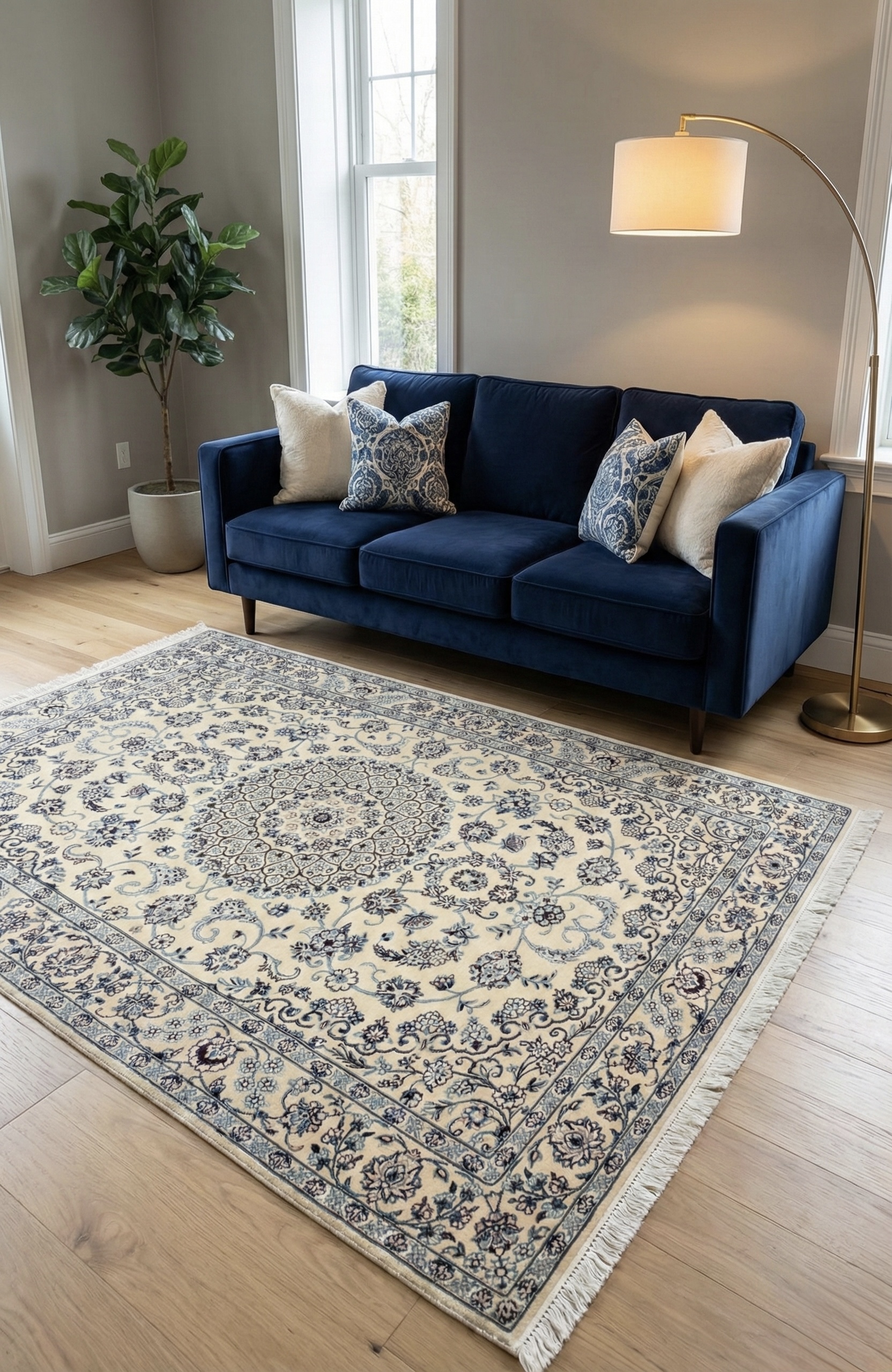 Tappeto Nain 6 Fili Ex Fine 127×188 cm