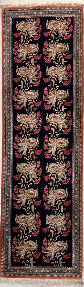 Tappeto Guida Qum in Seta – 62 × 204 cm
