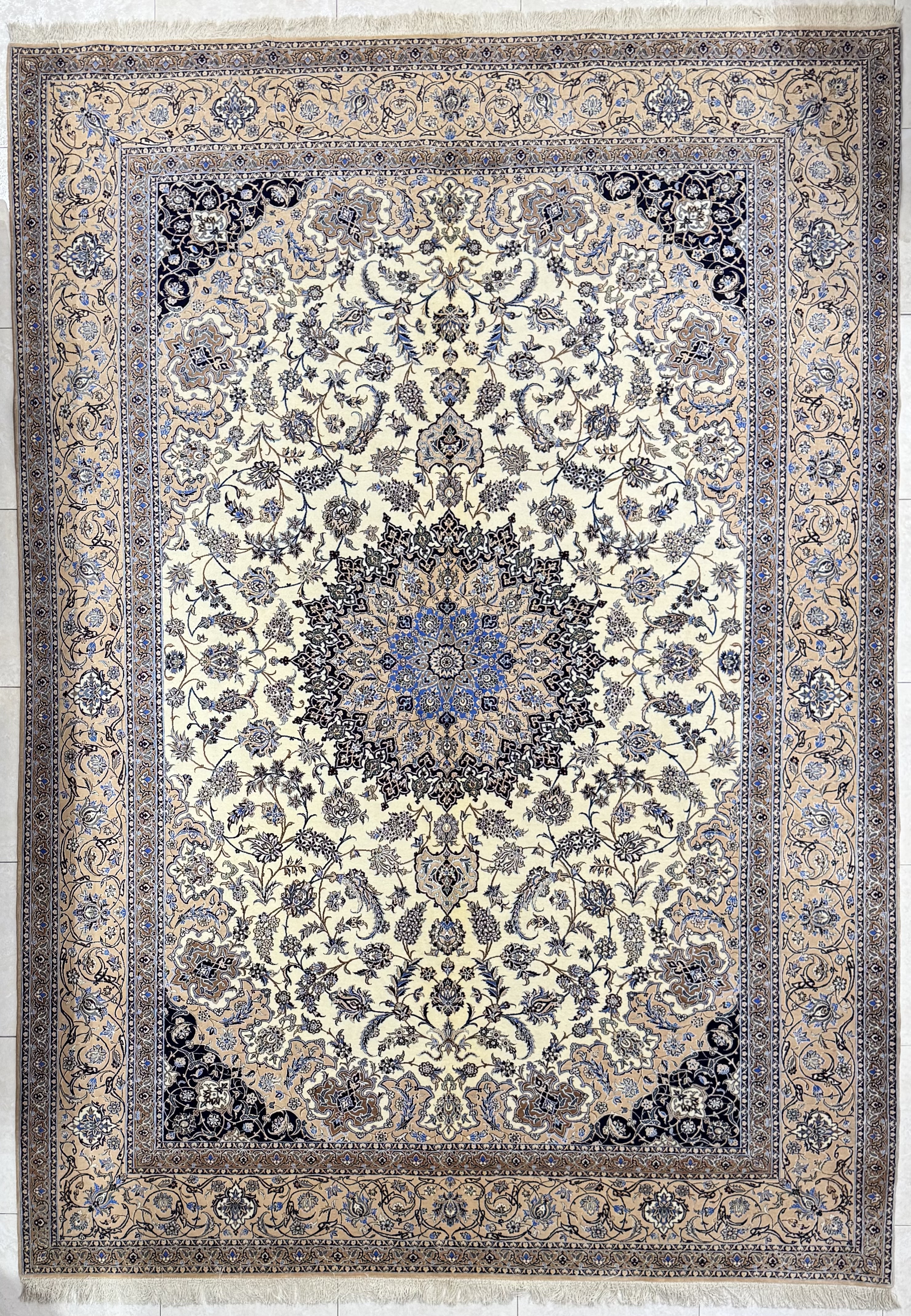 Tappeto Persiano Nain 6 Fili Extra Fine 216×311 cm
