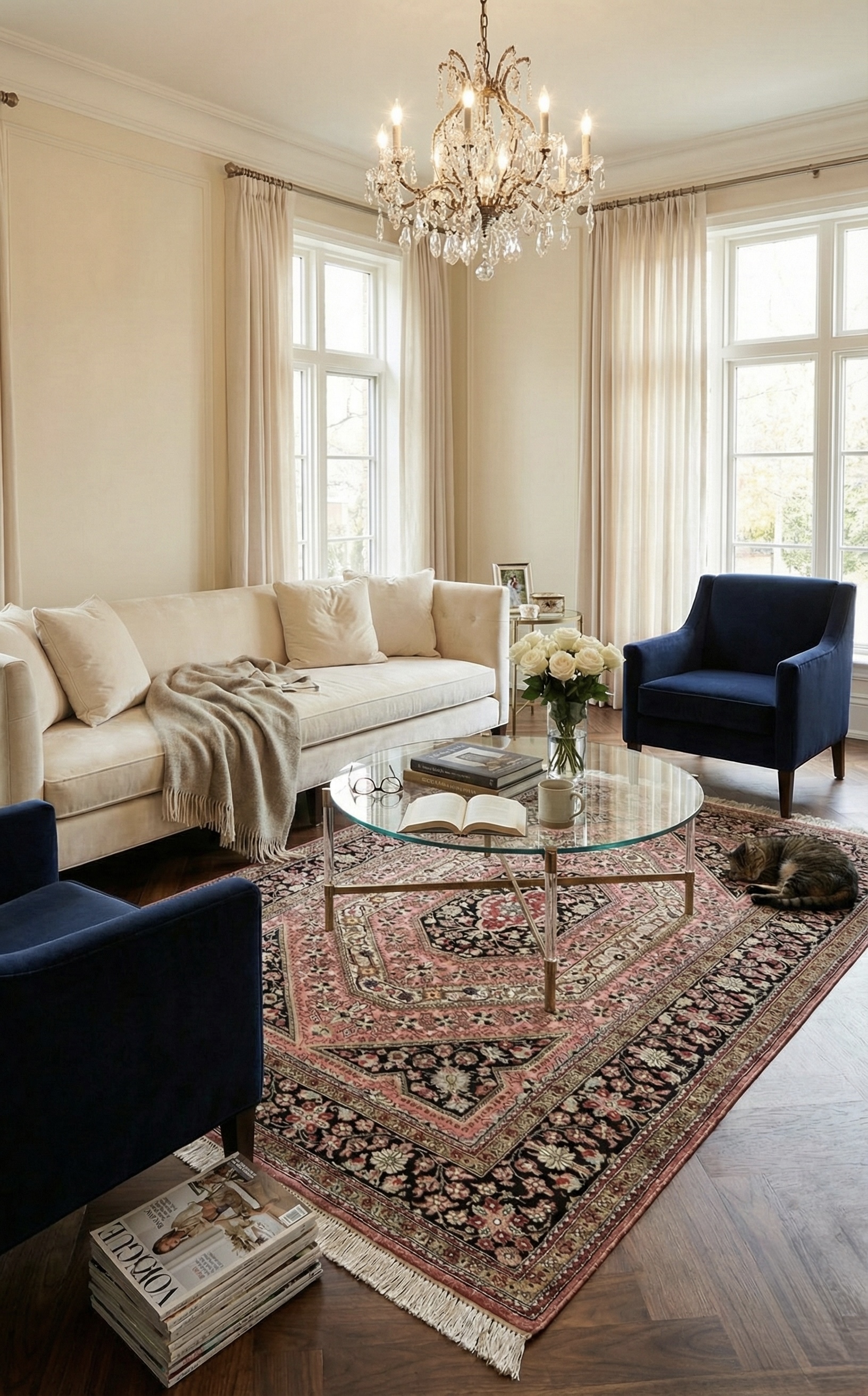 Tappeto Qum in Seta 109 × 164 cm