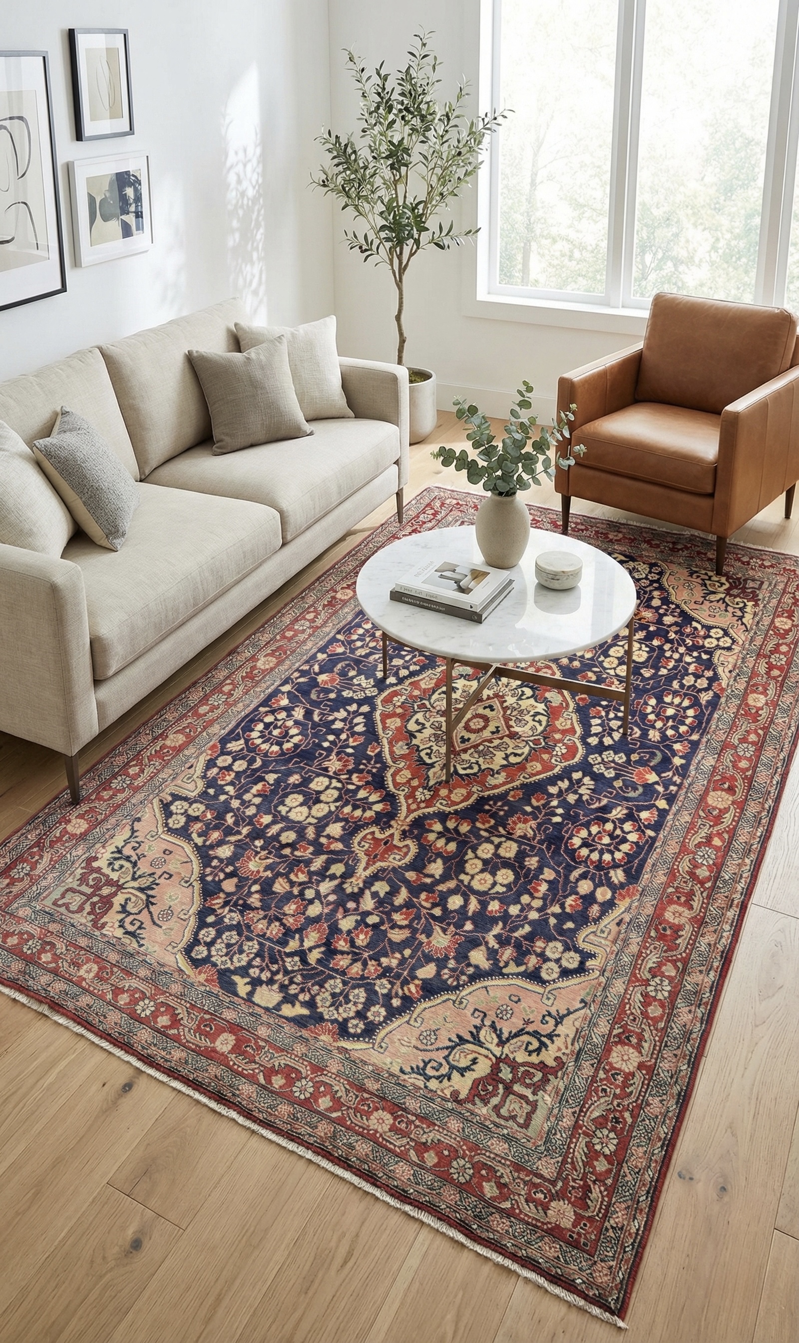 Tappeto Saruk Persiano 131×222 cm