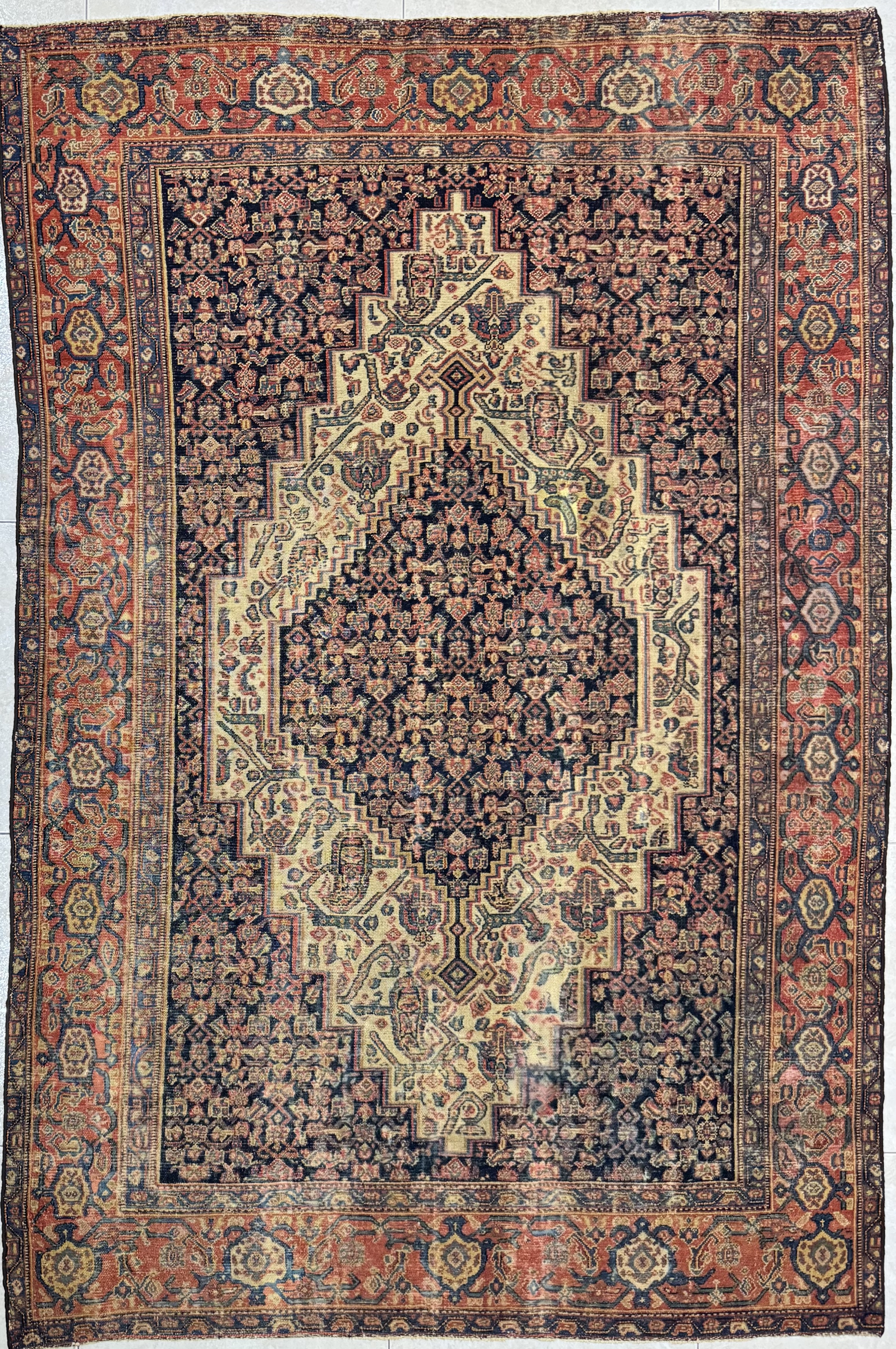 Tappeto Senneh antico 126×189 cm