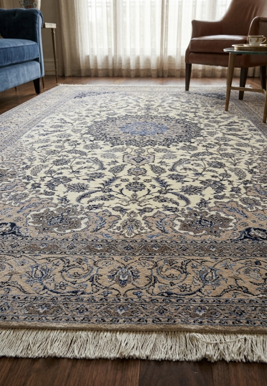 Tappeto Persiano Nain 6 Fili Extra Fine 216×311 cm