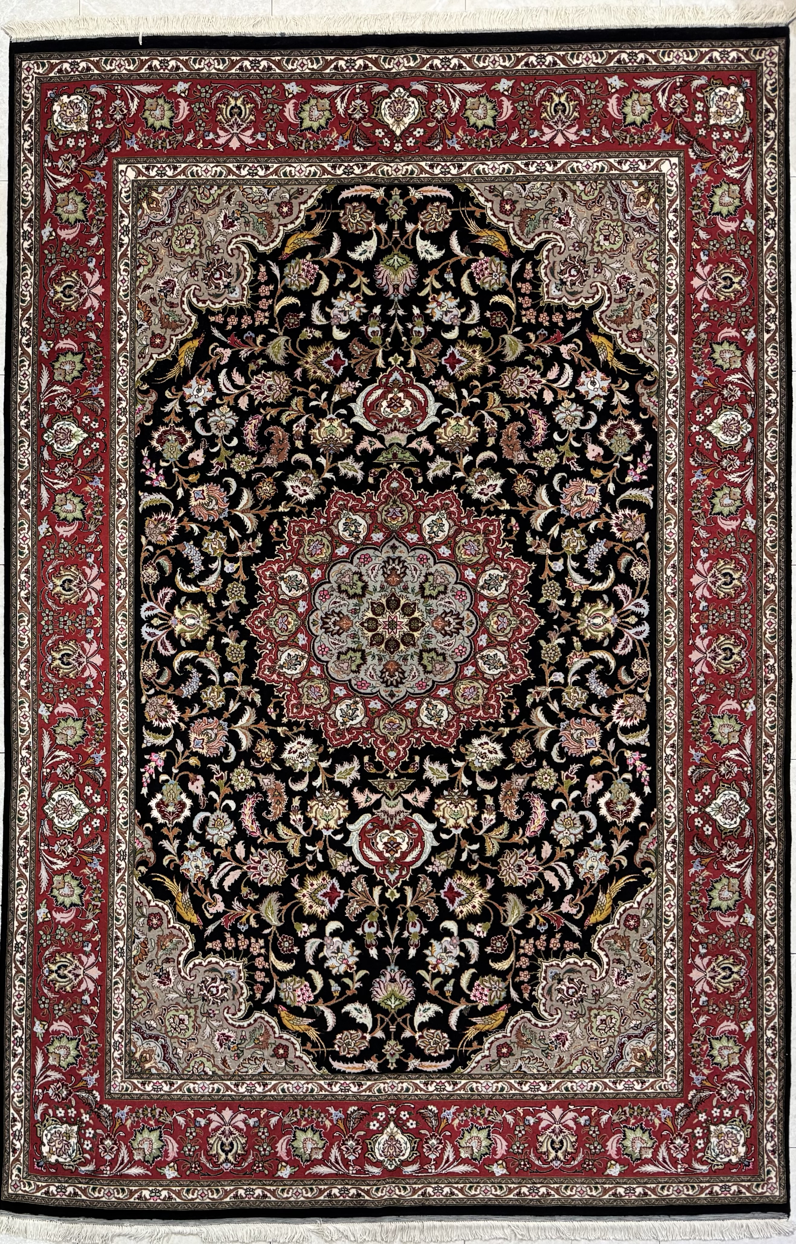 Tappeto Persiano Tabriz Classico 185×280 cm