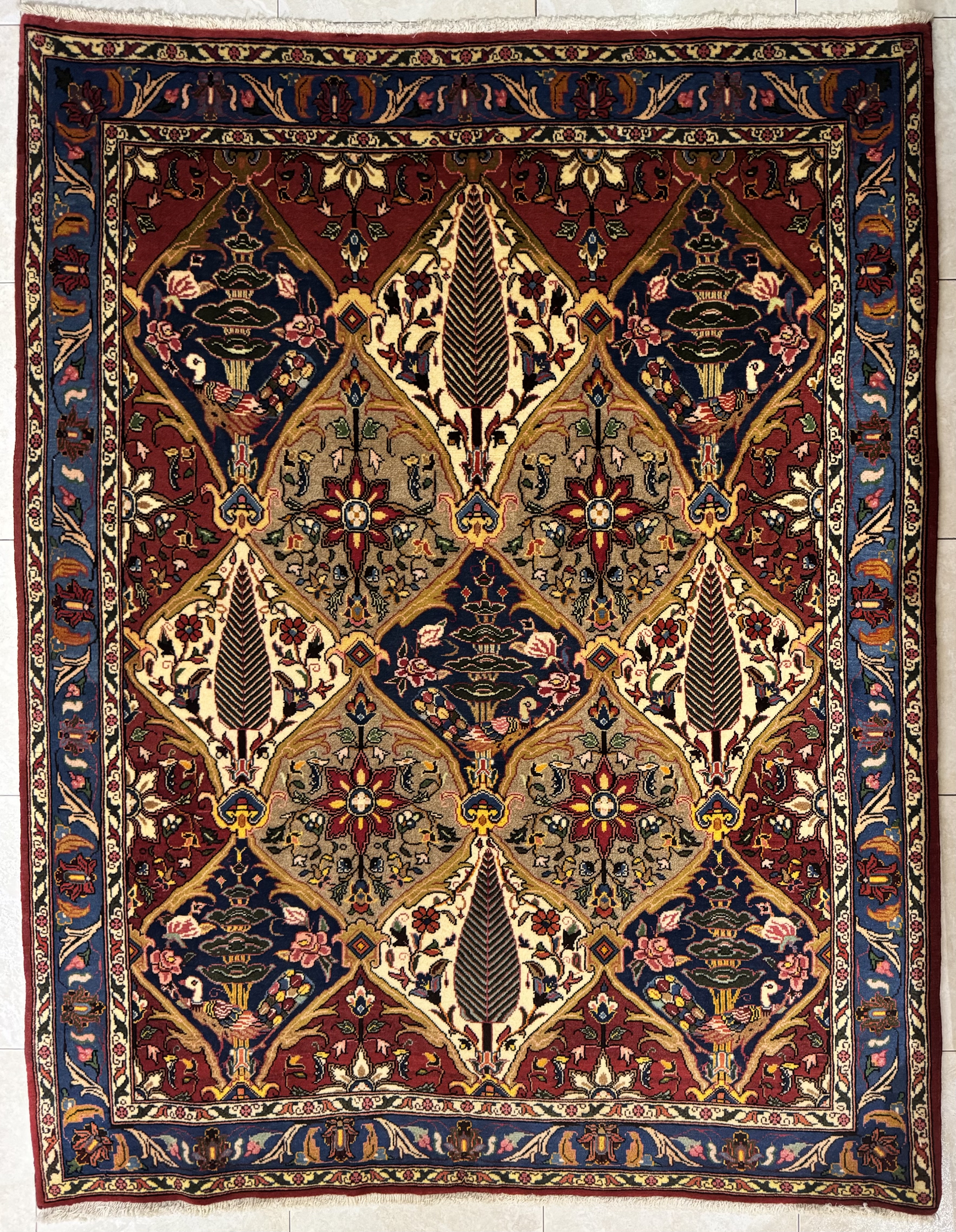 Tappeto Bakhtiari 162×207 cm