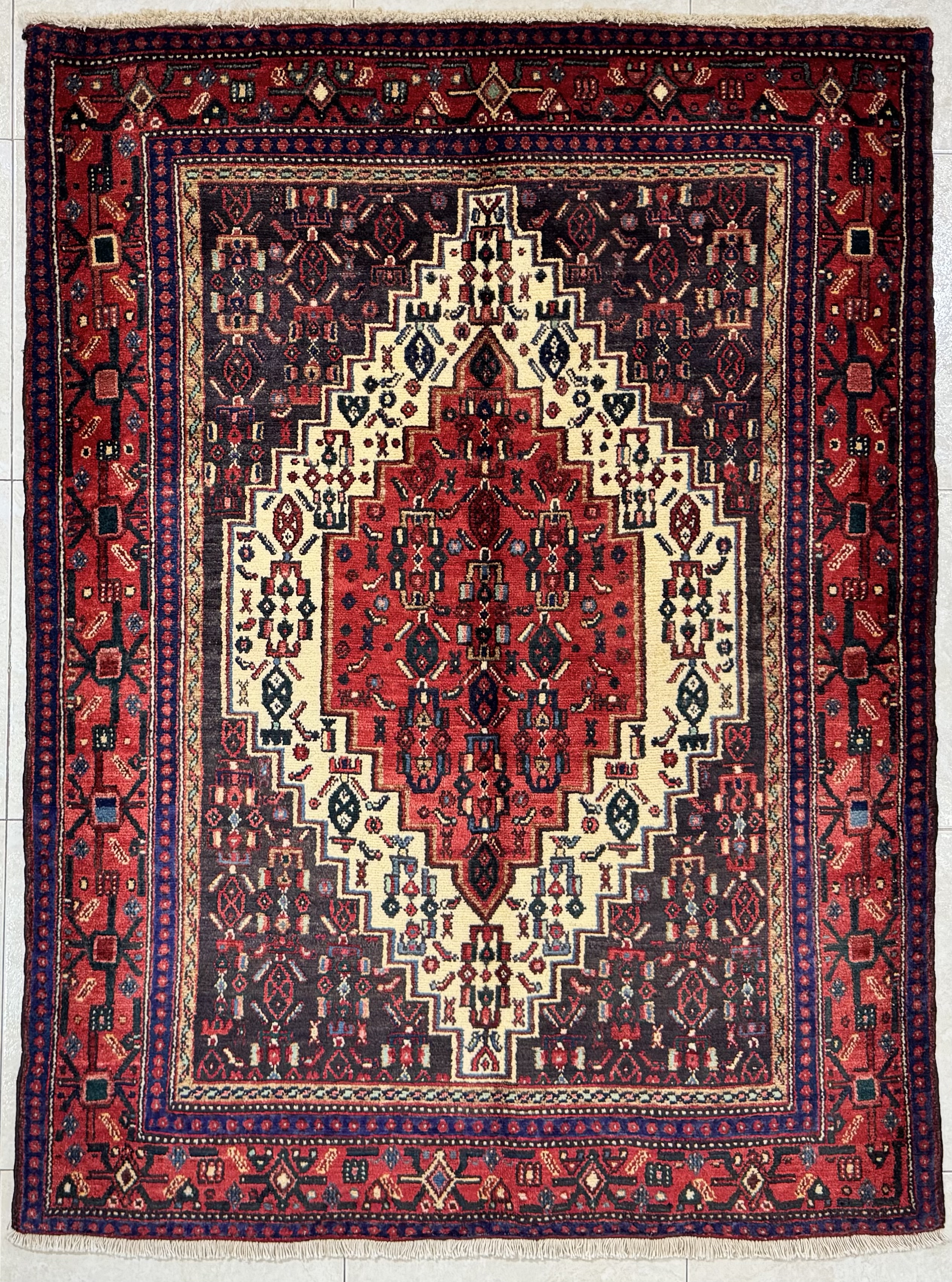 Tappeto Persiano Sanandaj 120×159 cm