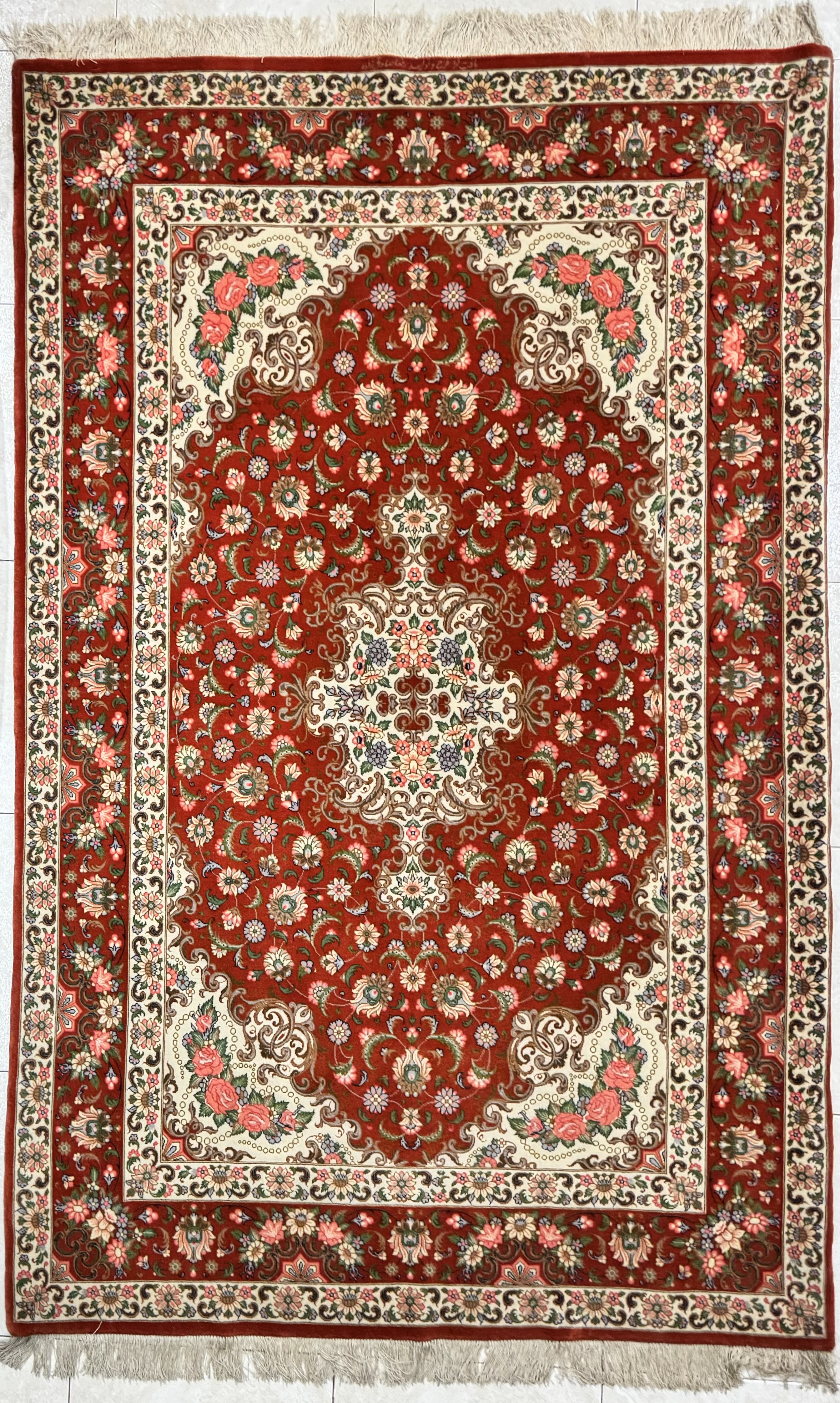 Tappeto Qum Trama in Seta 140×223 cm