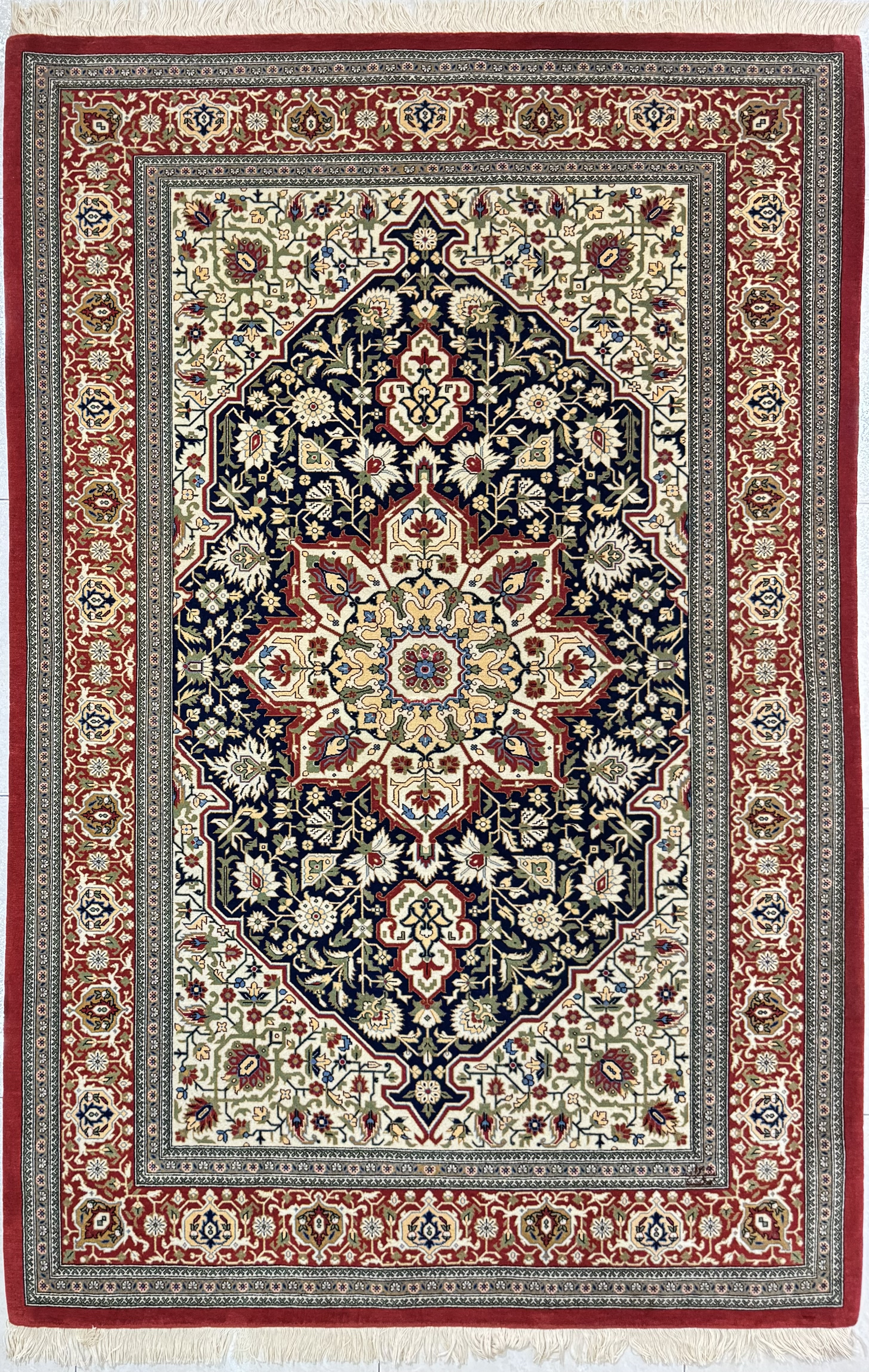 Tappeto Qum trame in seta fine 140×200 cm