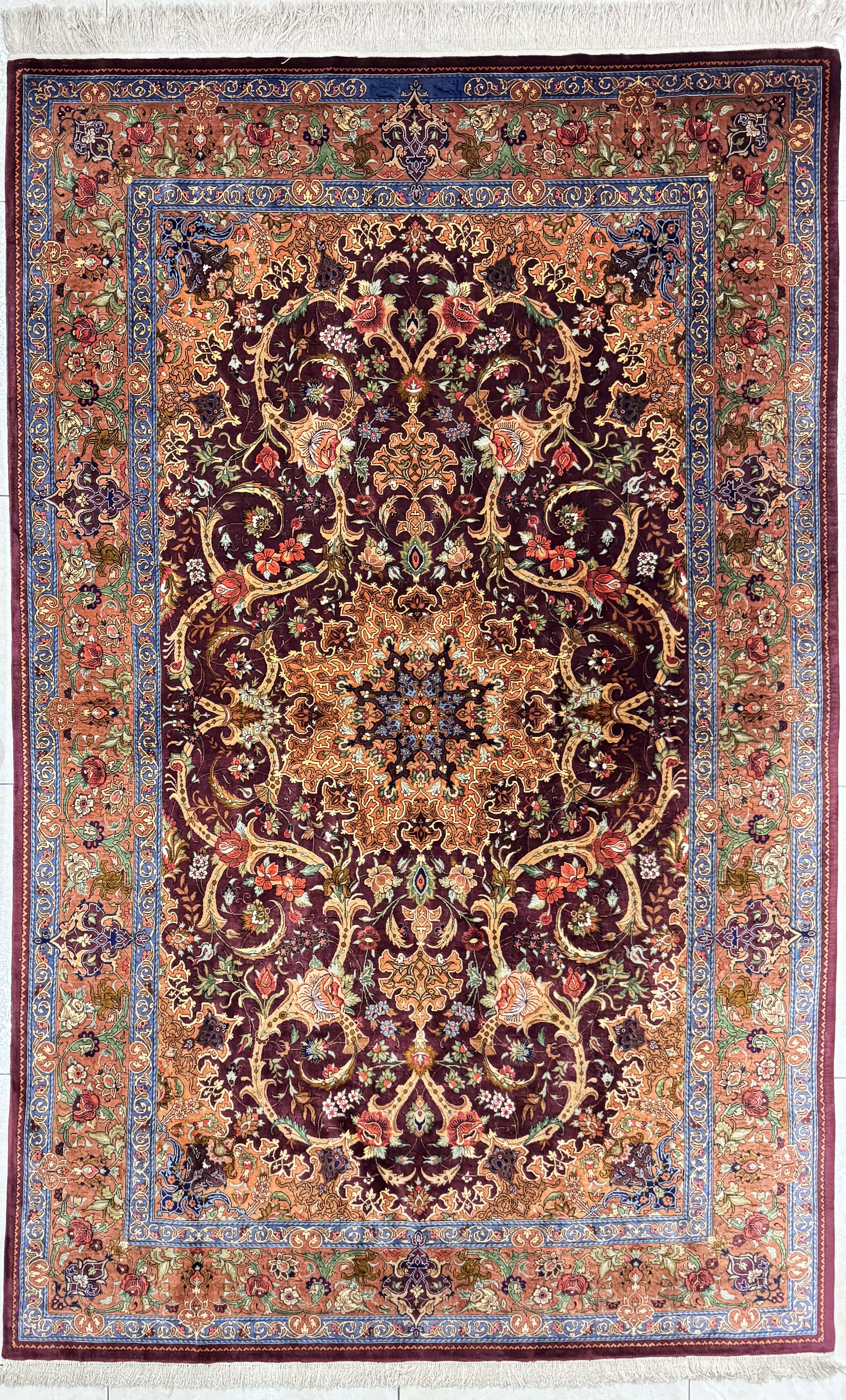 Tappeto Qum Seta Finissimo 128×200 cm