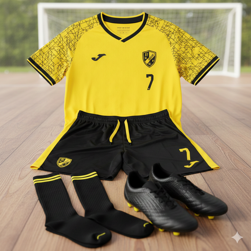 Conjunto de uniforme de futebol