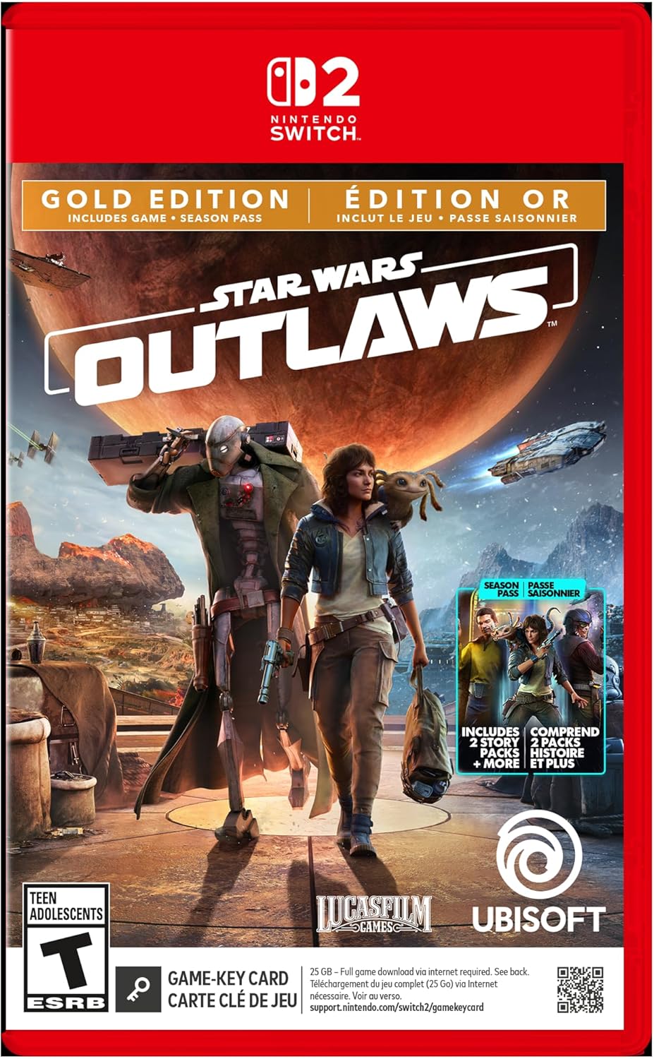 Nintendo Switch Star Wars Outlaws: Edición Gold (Nintendo Switch 2)