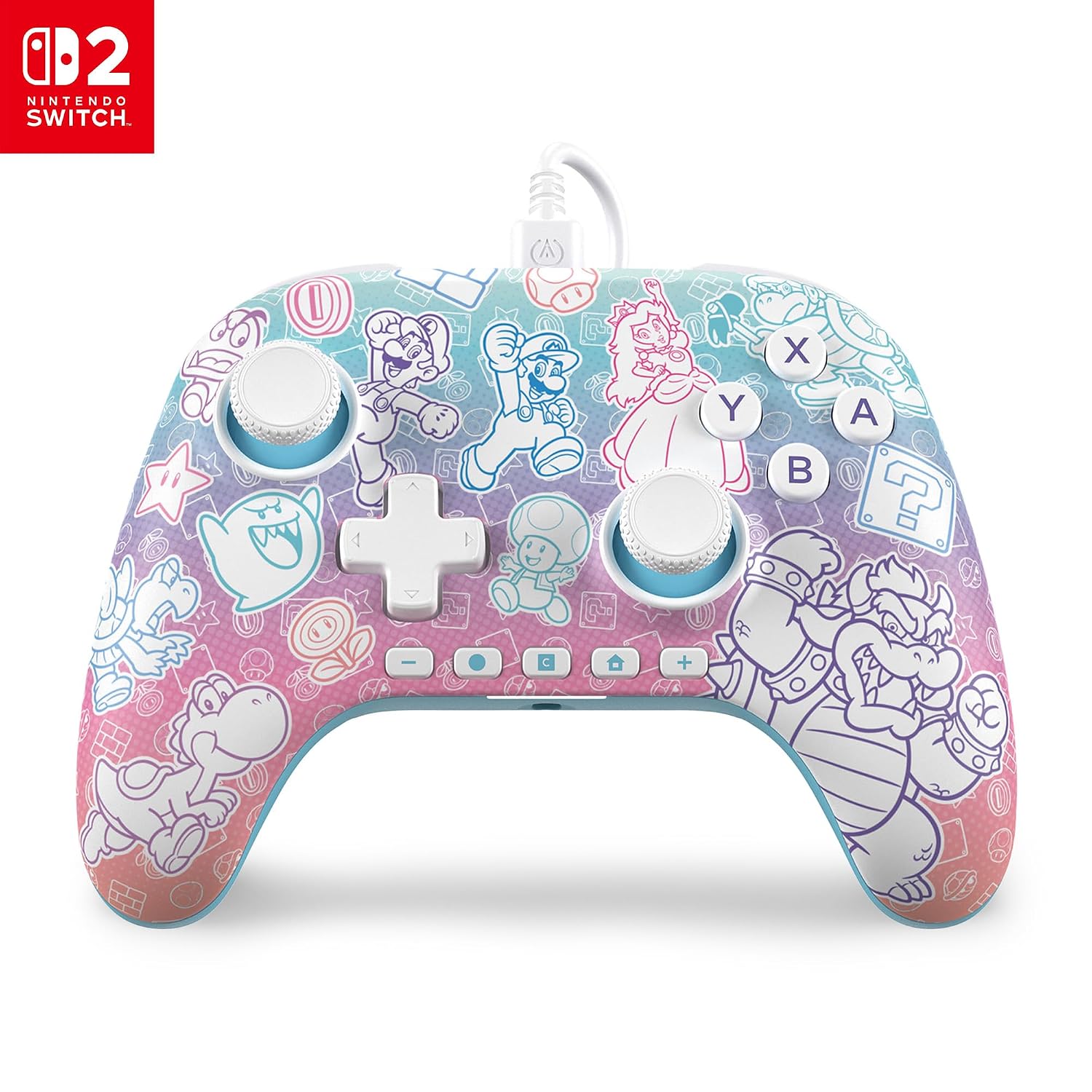 Control Nintendo Switch 2 Mario Pastel