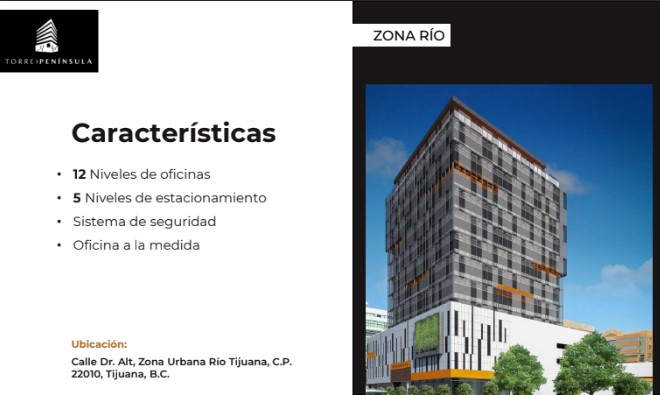 RENTA Oficinas, Torre Península zona rio  $7,600 USD