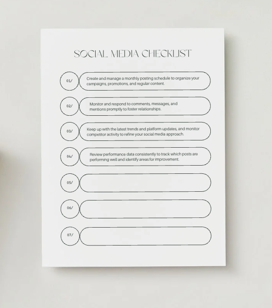 Social Media Faith Planner