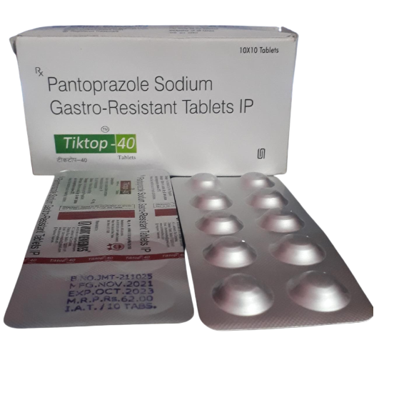 Pantoprazole Sodium Gastro-Resistant Tablets IP (Tiktok-40)