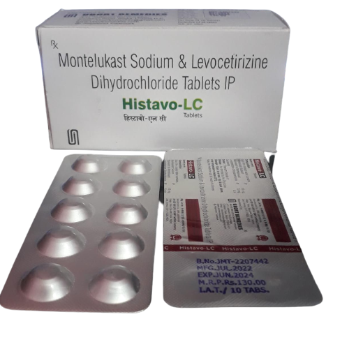 Montelukast Sodium & Levocetirizine Dihydrochloride Tablets IP (Histavo-LC)