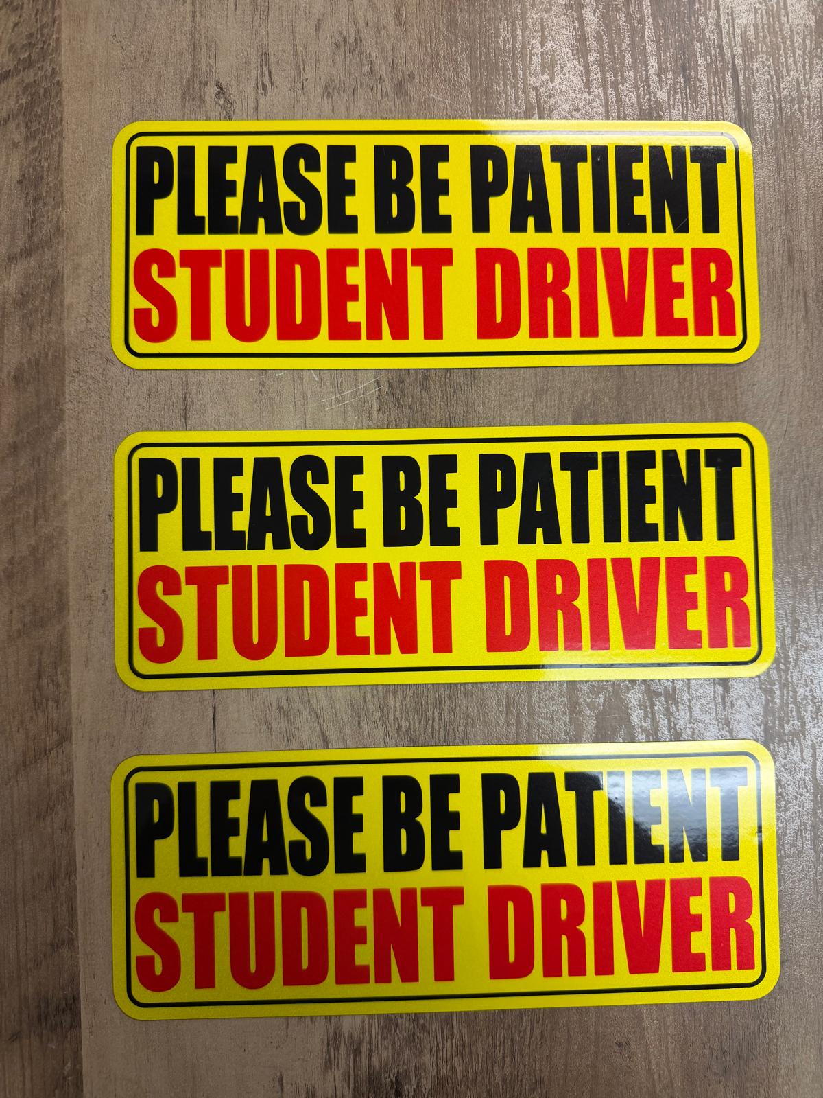 3 Pcs STUDENT DRIVER MAGNET STICKER