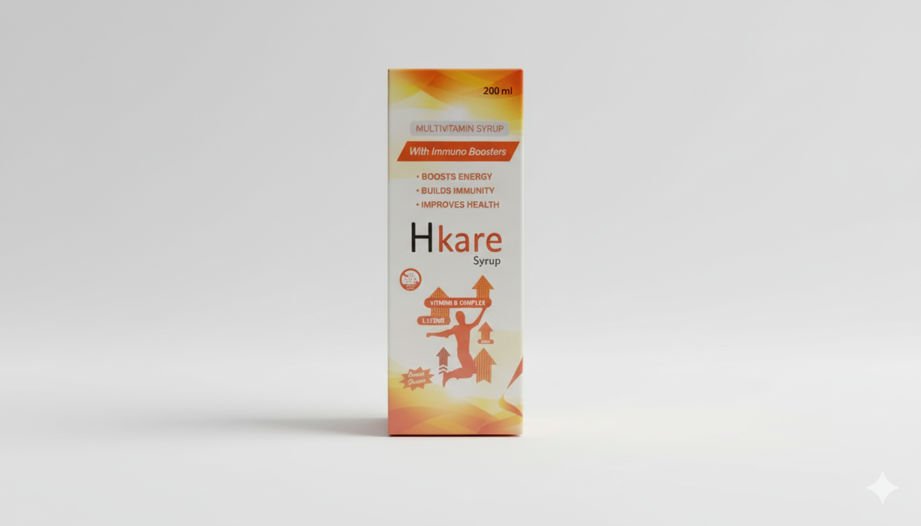 Keepkare Hkare Multivitamin Syrup – With Immuno Boosters | 200ml | Sugar-Free | Orange Flavour