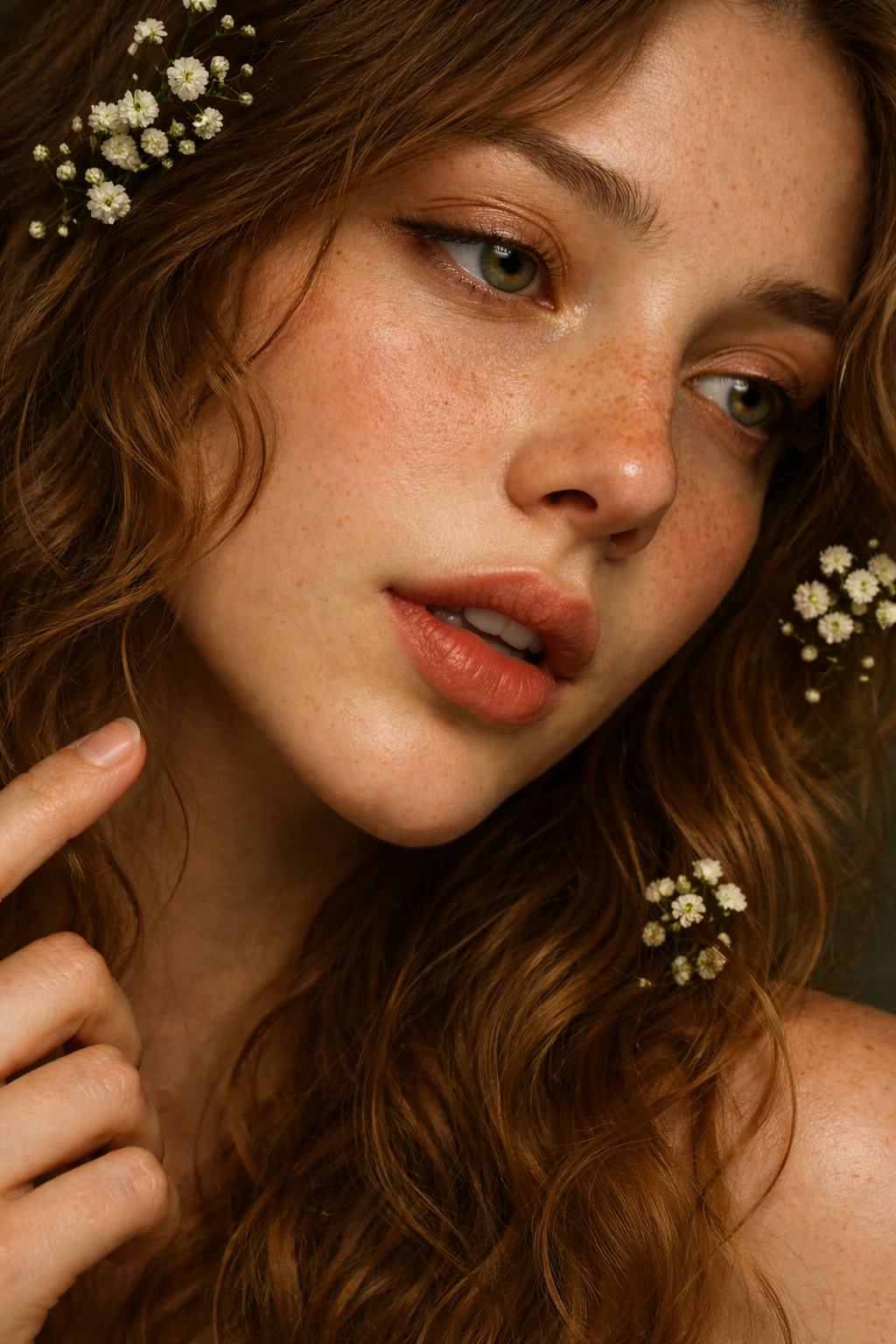 Doğal Çiçekli Saç Aksesuarı