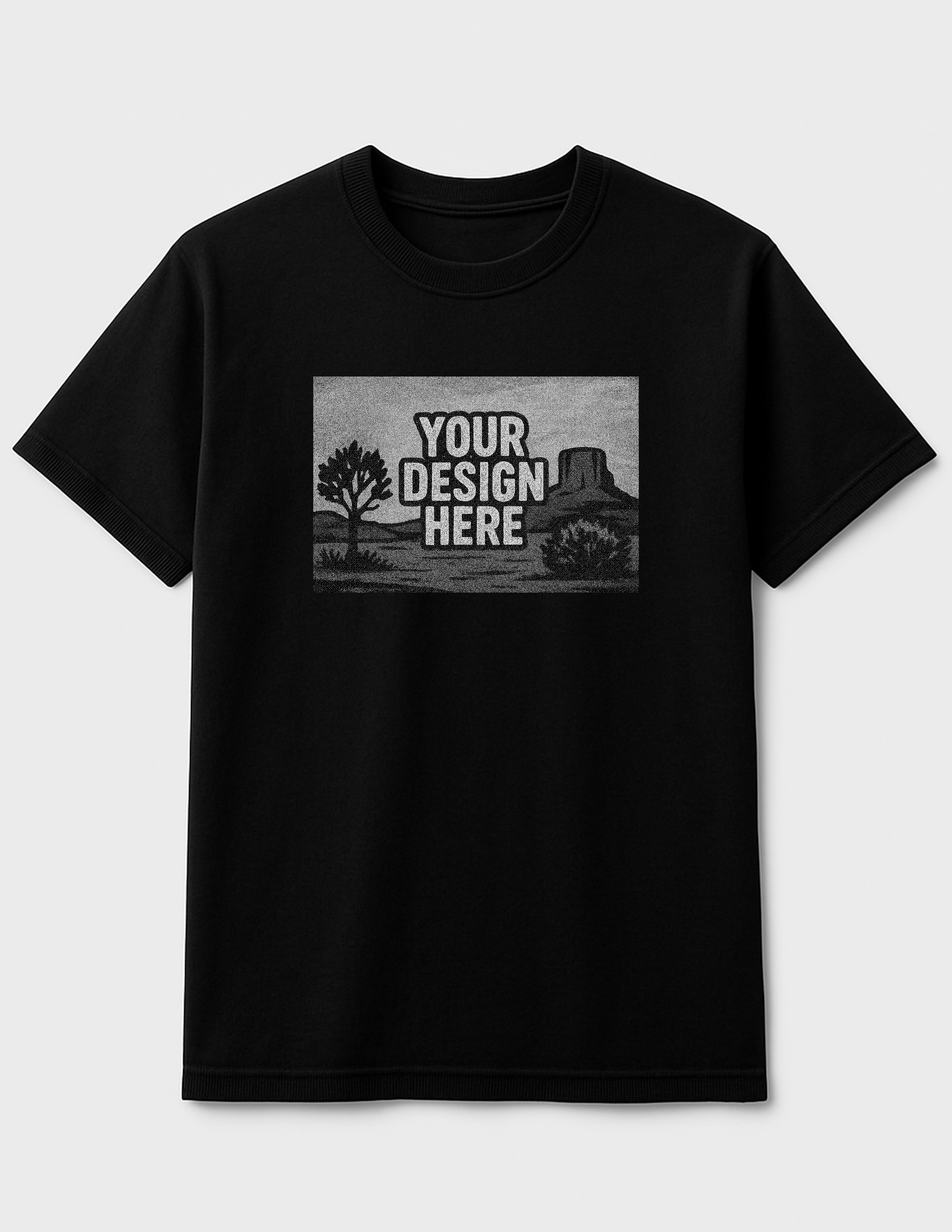 Customizable Black T-Shirt