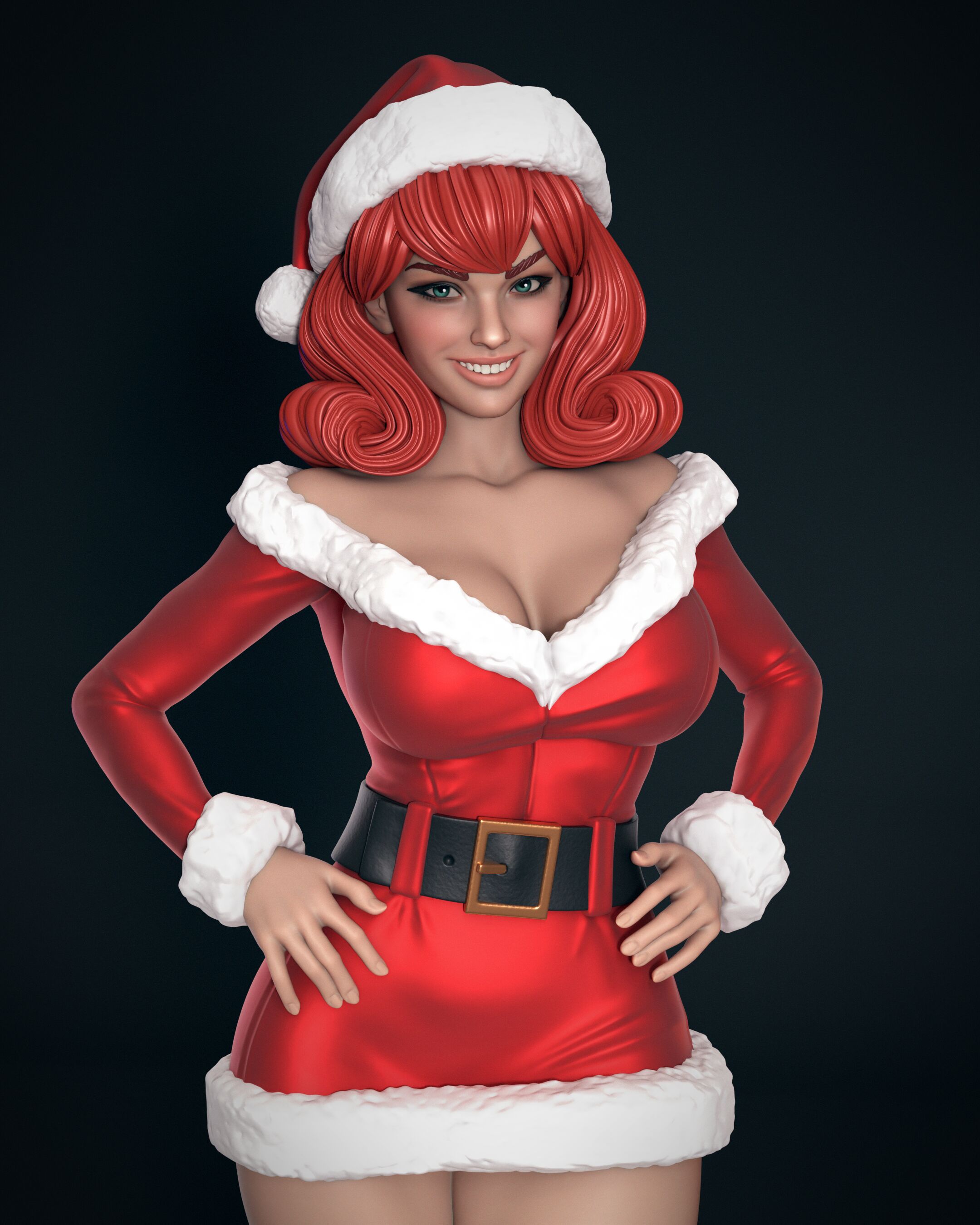 Santa Lady Figurine