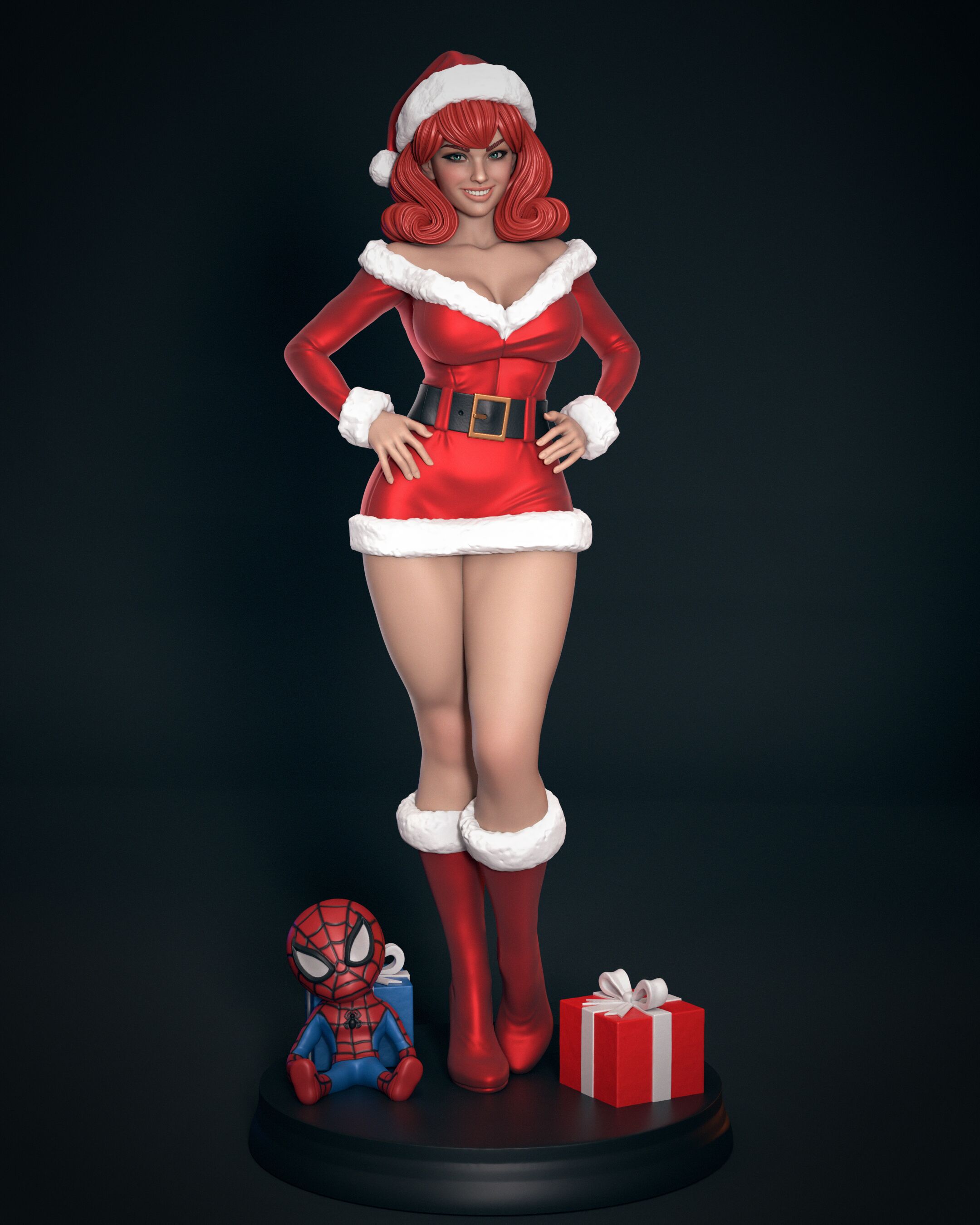 Santa Lady Figurine