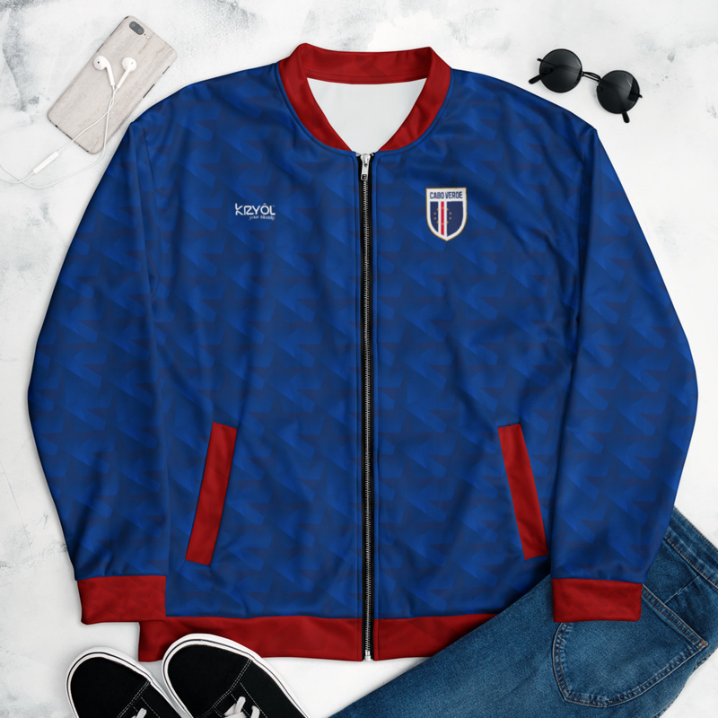 "Mar Azul" Unisex Bomber Jacket By: Kryôl