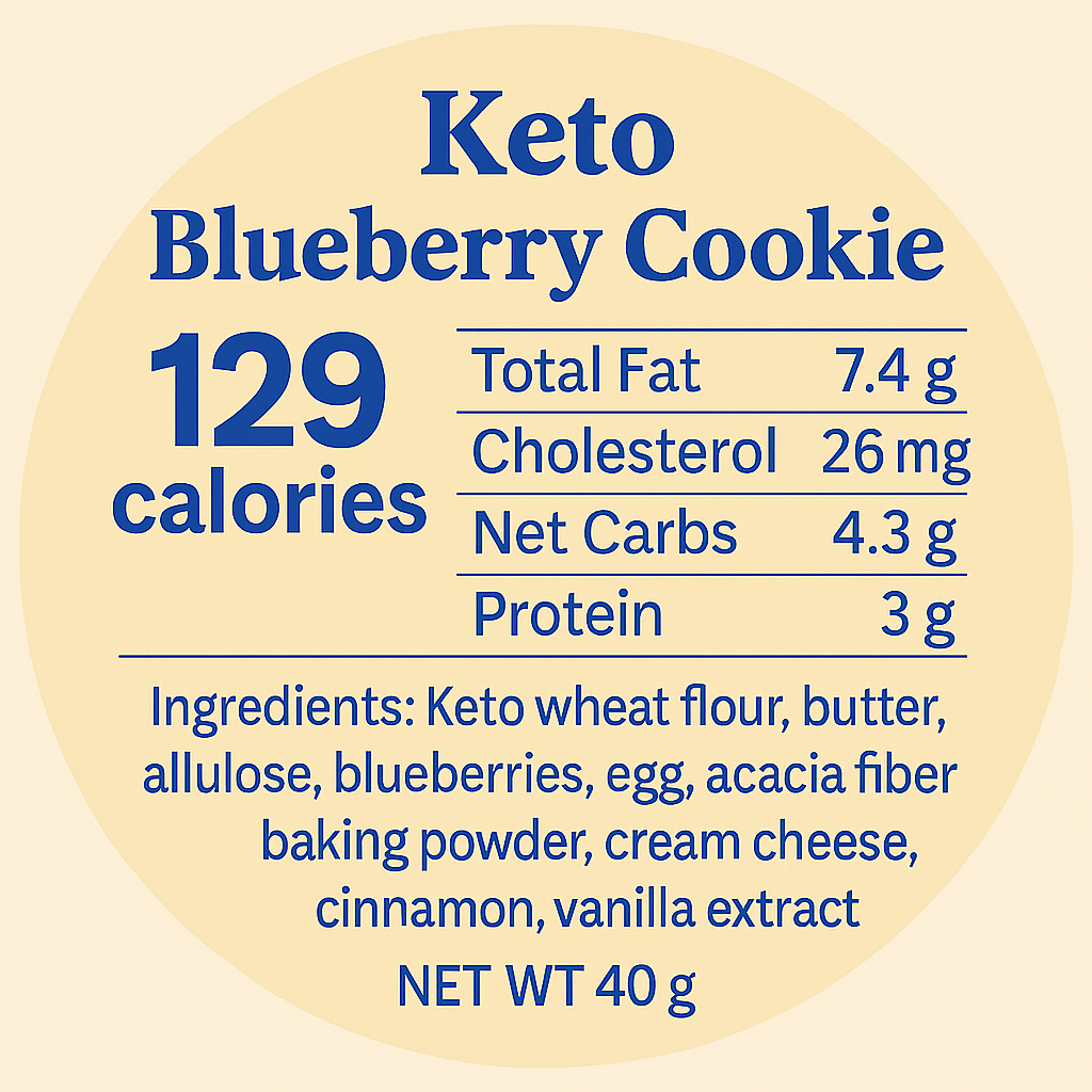 Blueberry Cookies 12 Pack