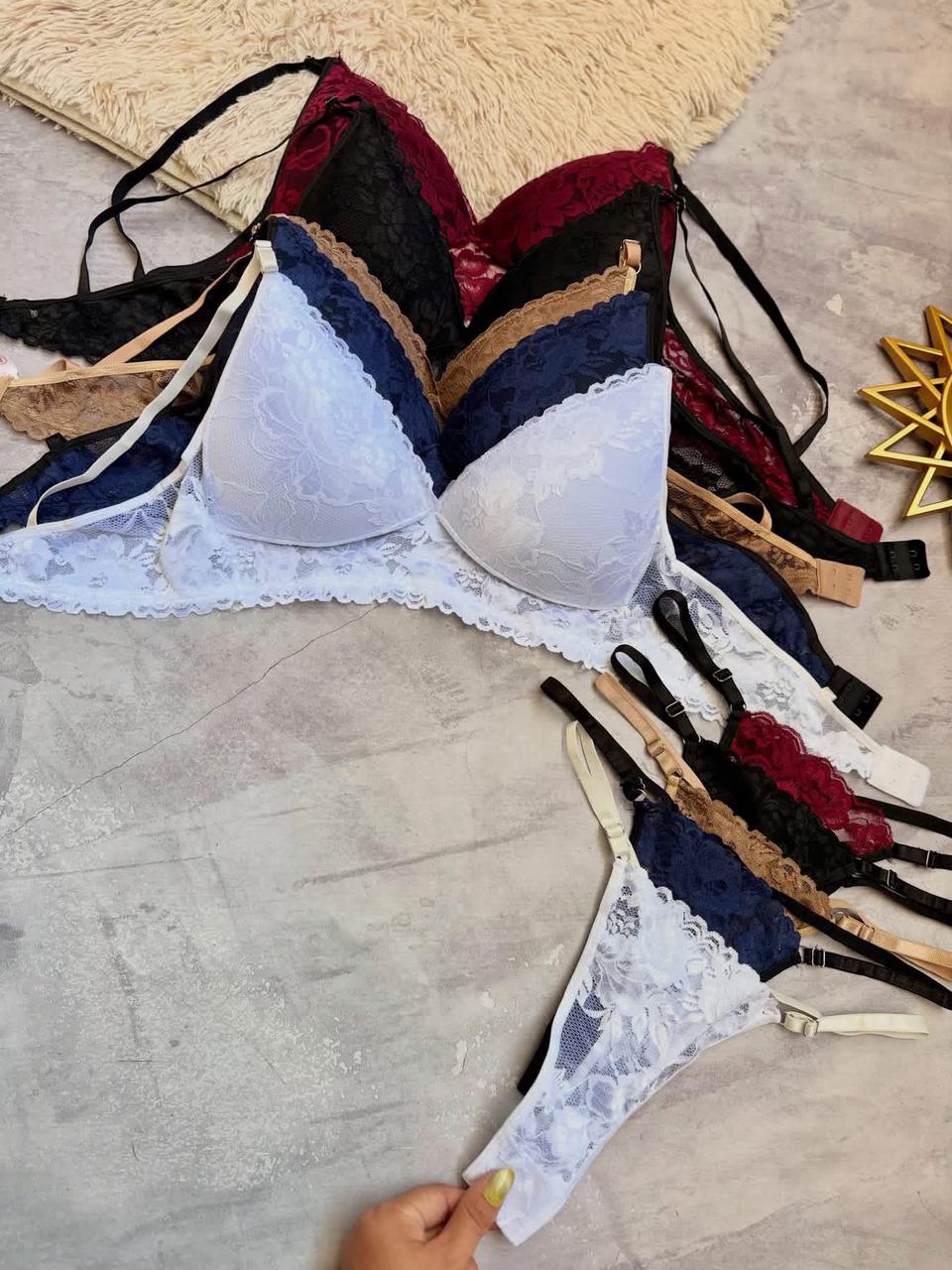 Conjunto de lencería encaje