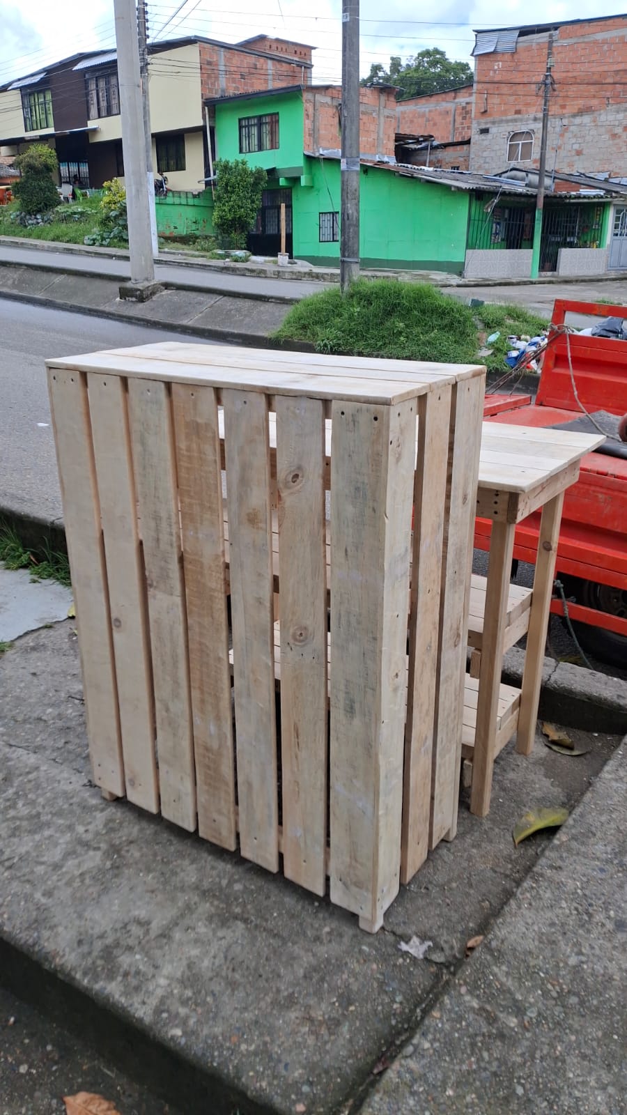 Barra de madera artesanal