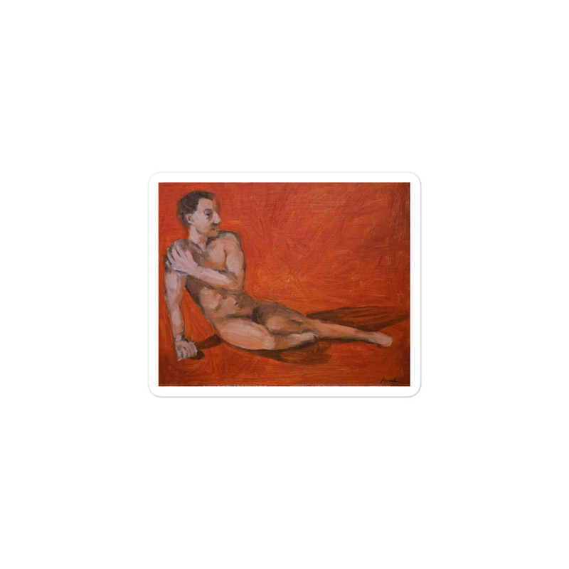 "figure study #1" sticker