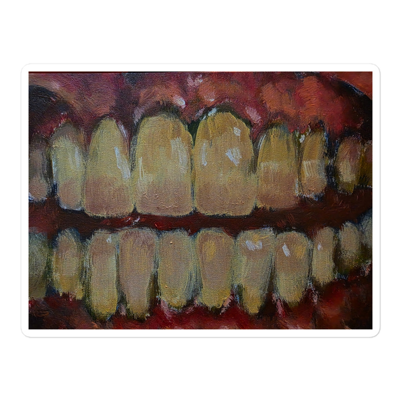 "teeth" sticker