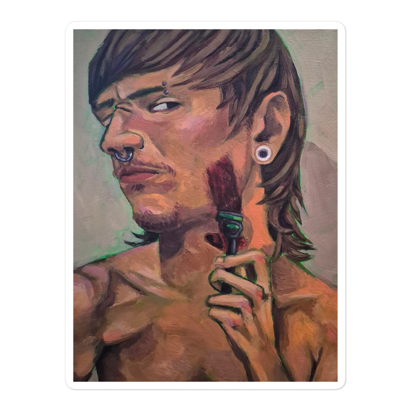 "Shaving" Sticker