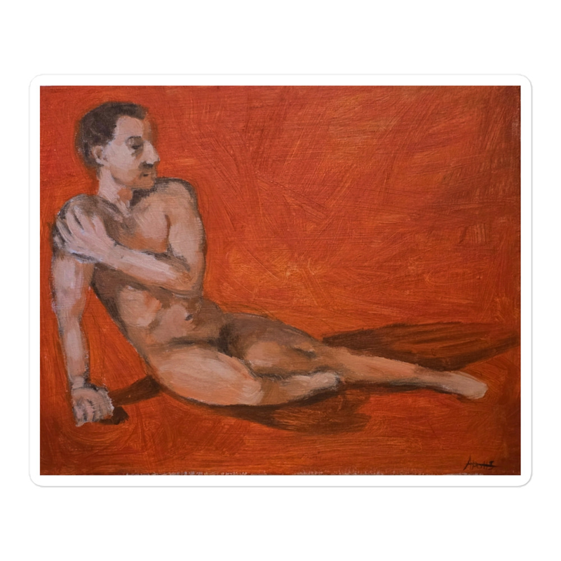 "figure study #1" sticker