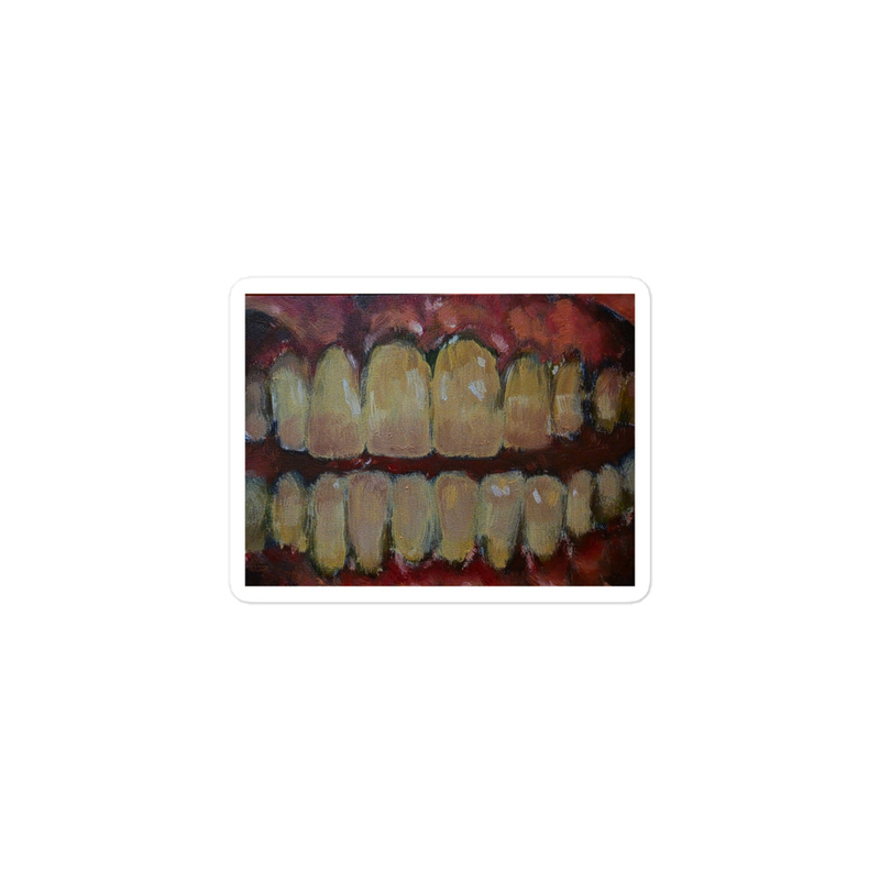 "teeth" sticker